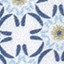 Blue/Tan Grid Burst