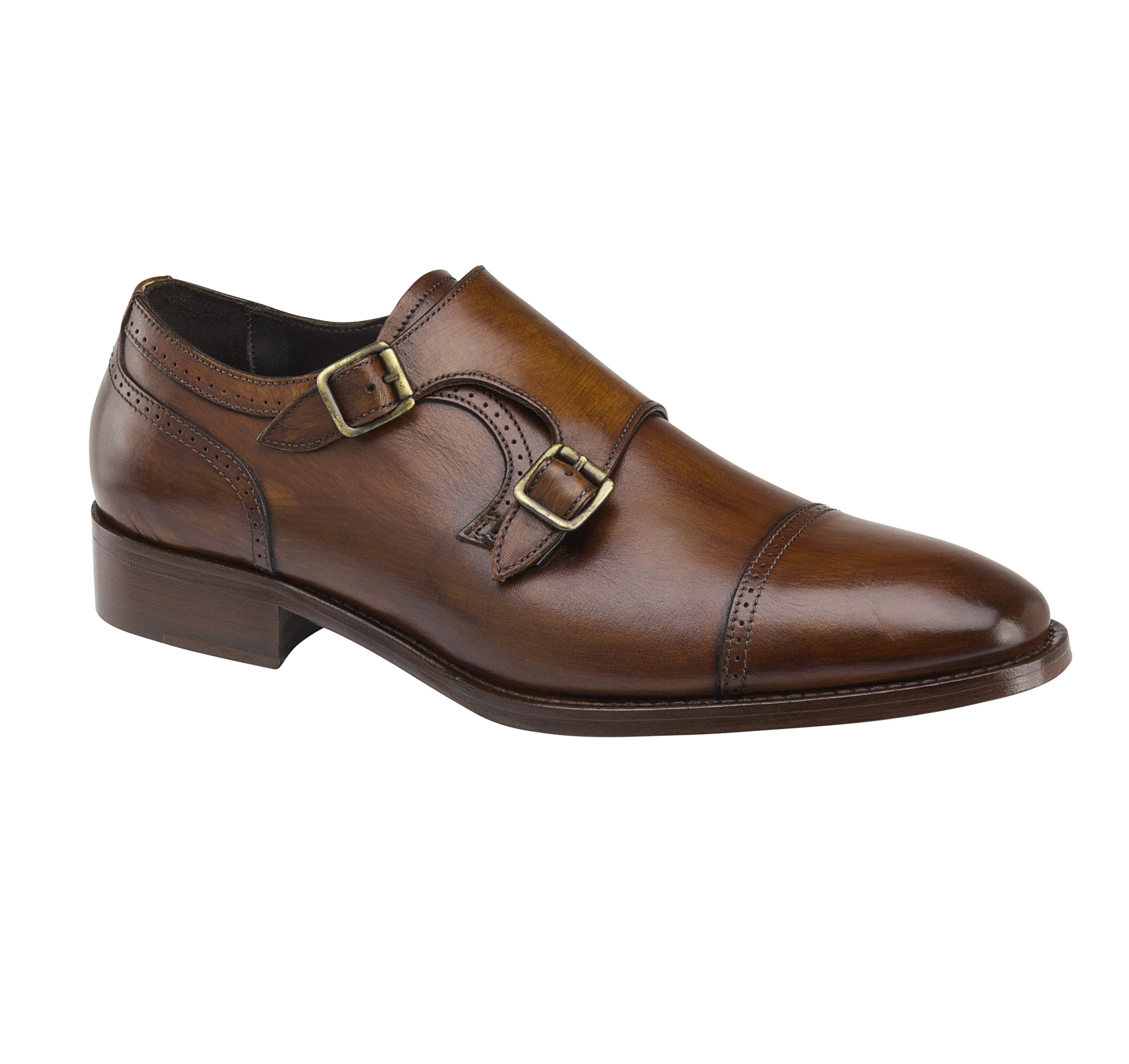 johnston and murphy conard double buckle monk strap