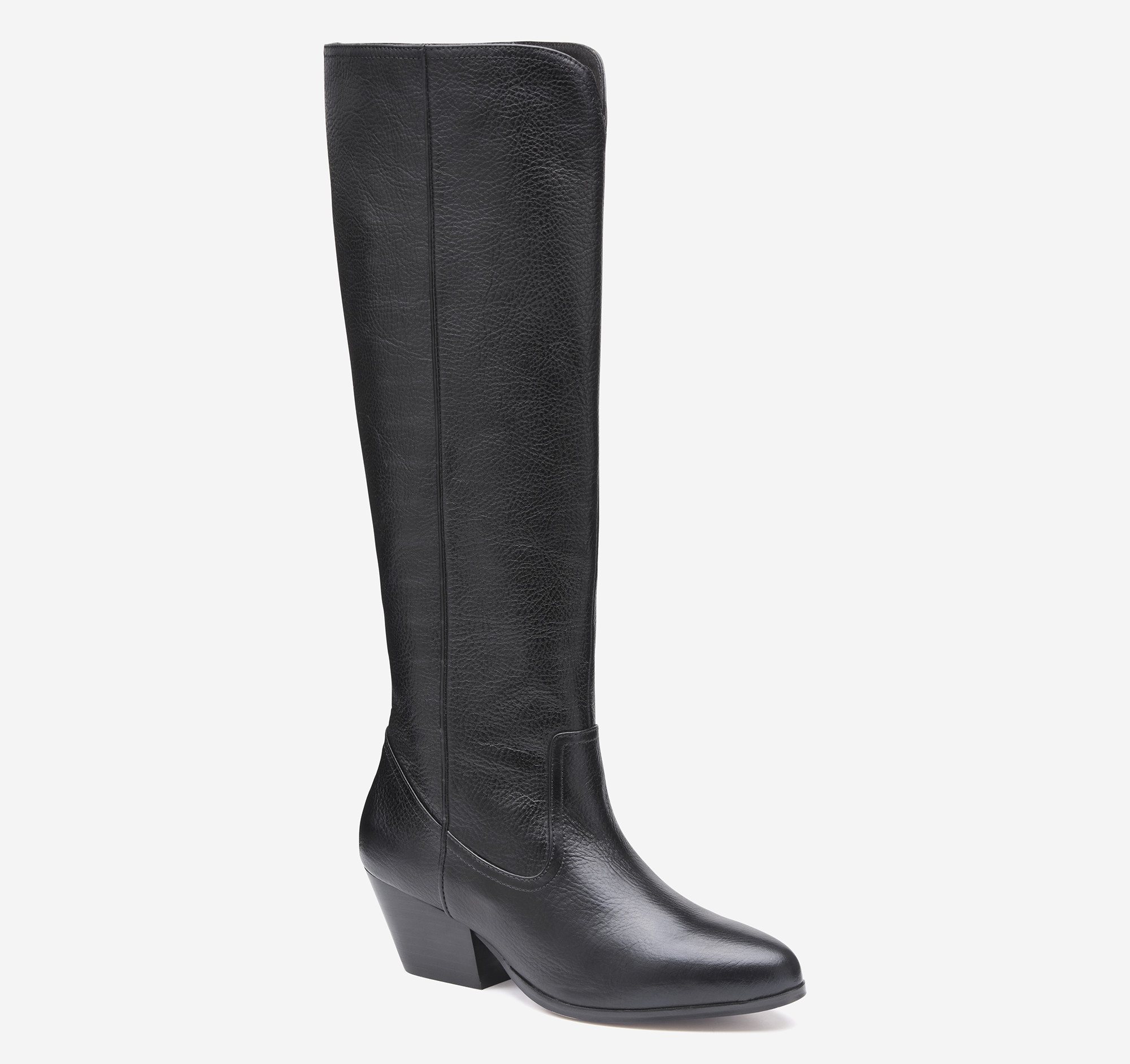 UPC 198907041551 product image for Johnston & Murphy Women's Tristen Tall Boot - Black Full Grain - Size 6 - M | upcitemdb.com