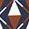 Rust/Navy Stacked Triangle