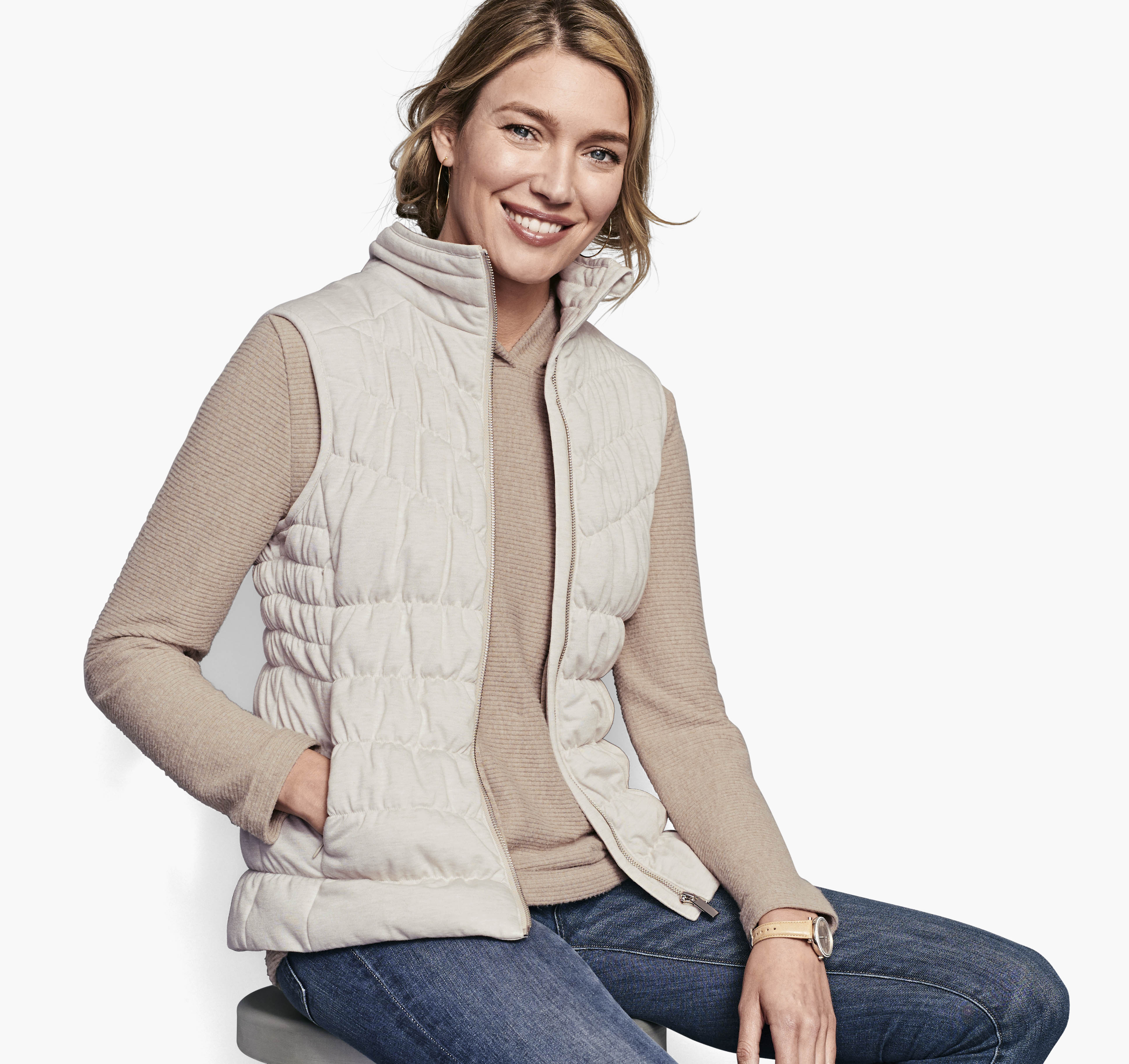 Image of Johnston & Murphy Quilted Knit Vest