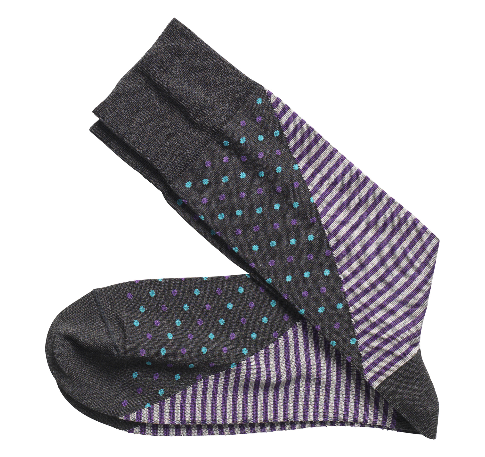 Johnston & Murphy Mixed StripeDot Socks