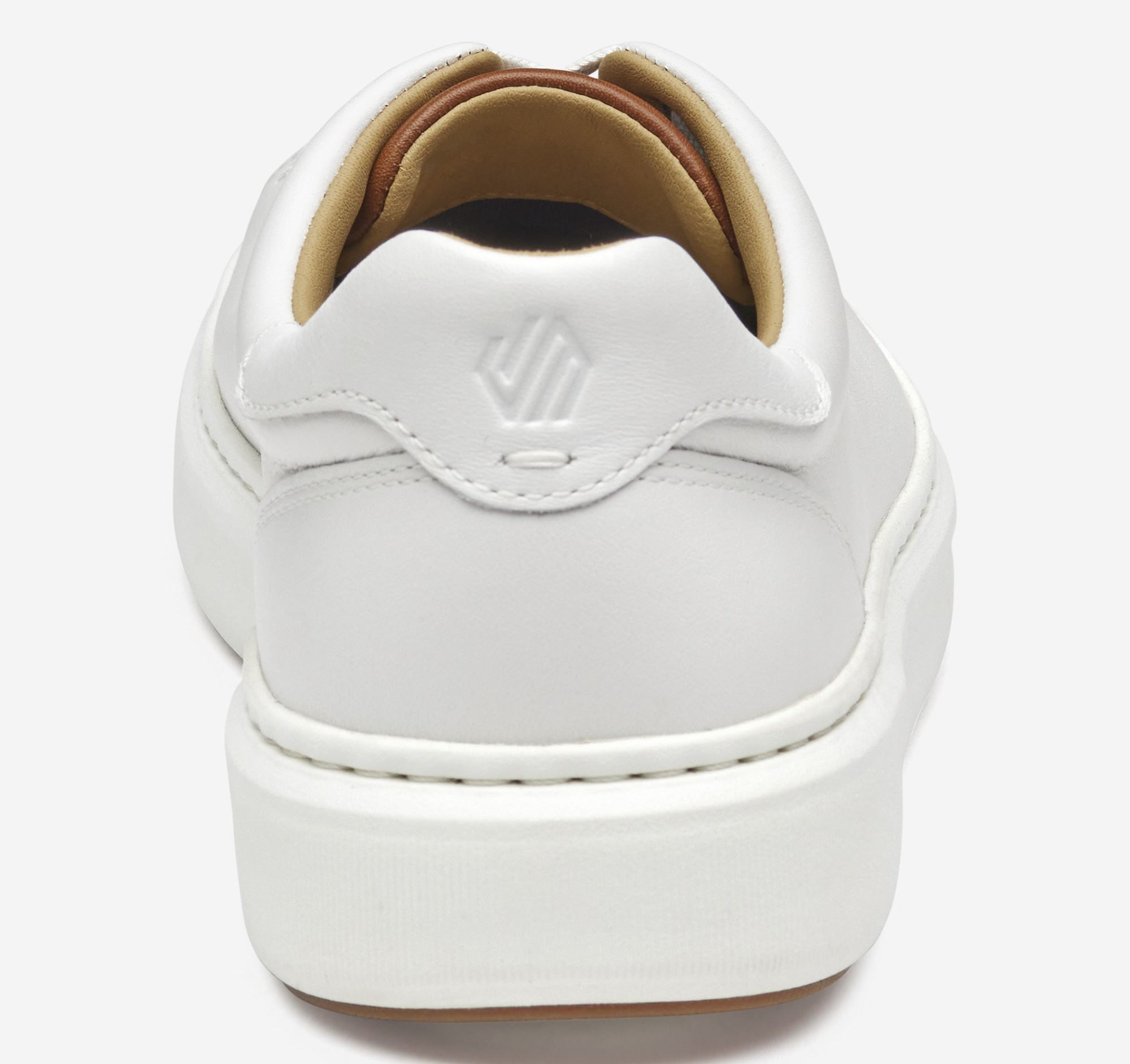 white sneakers gold numbers