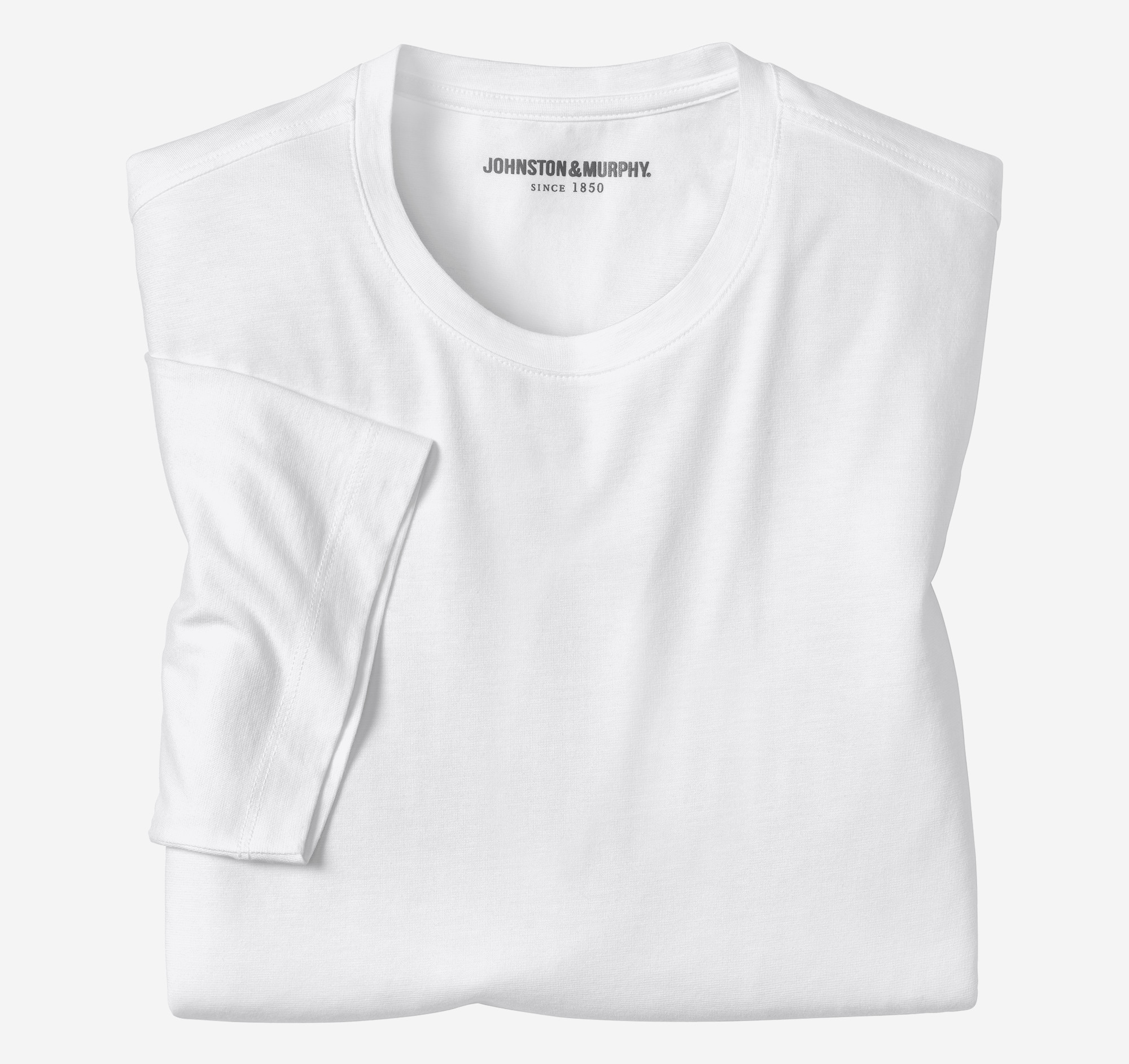 Johnston & Murphy Men's Essential Tee - White - Size L - Regular