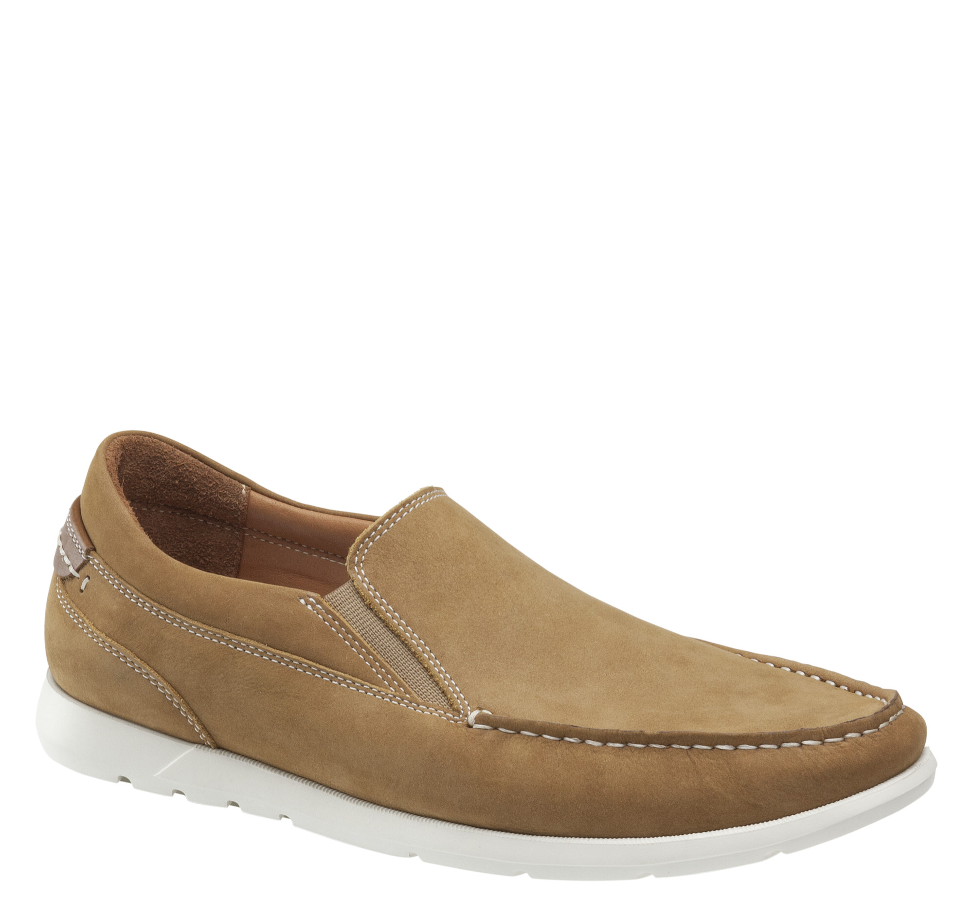 Johnston & Murphy Men's Carlisle Venetian - Camel Tumbled Nubuck