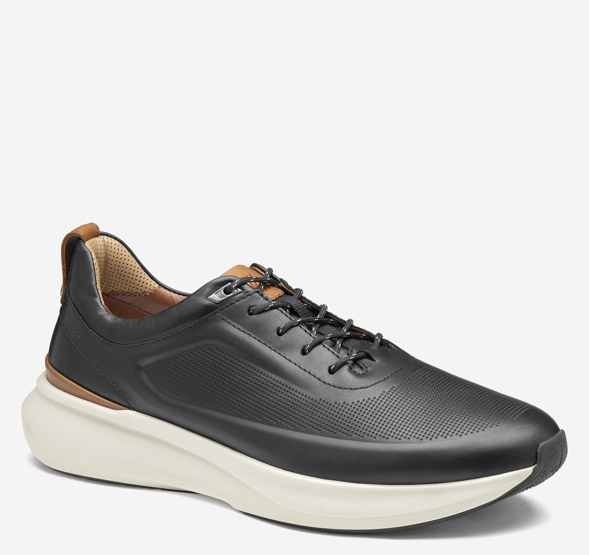 Johnston & Murphy Men's XC Declan U-Throat - Black Waterproof Full Grain Leather - Size 9 - M