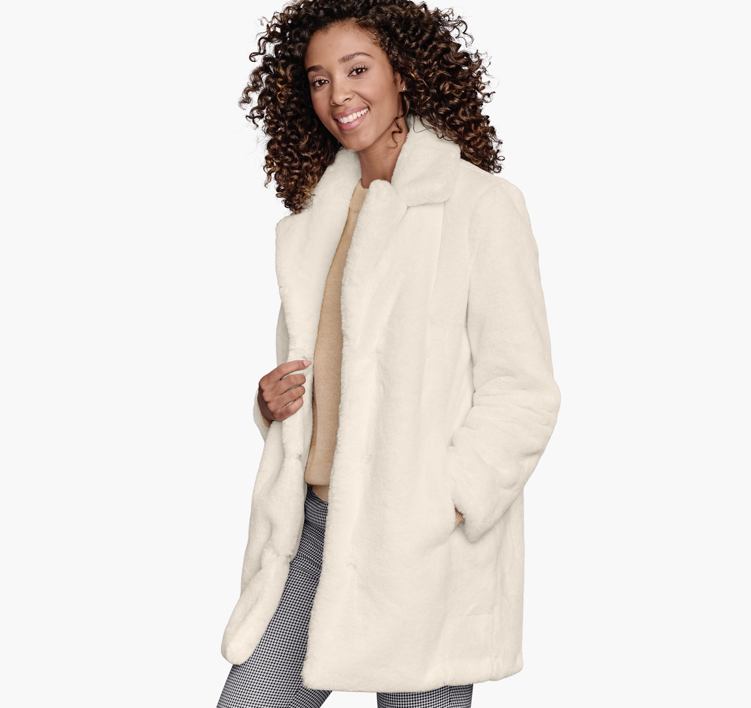 Faux-Fur Bunny Coat image number null