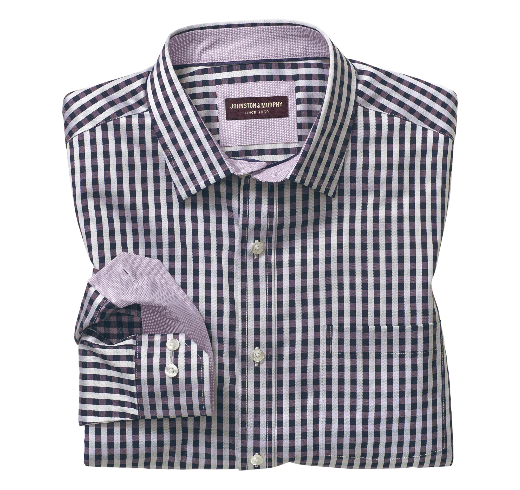 two tone split shirt men's
