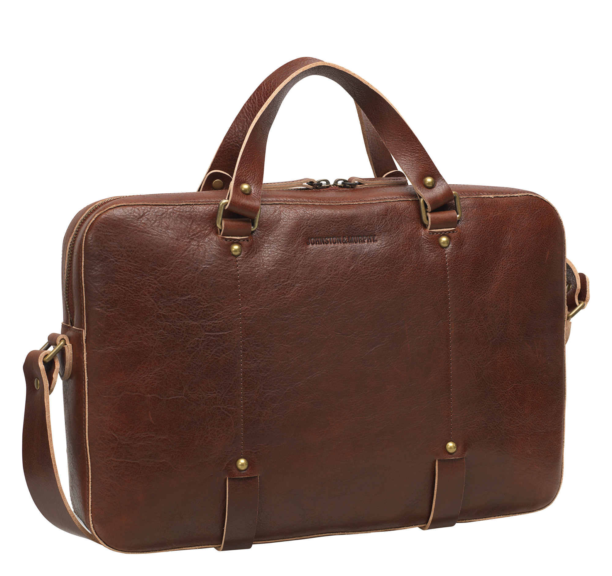 Slim ZipTop Briefcase Johnston & Murphy