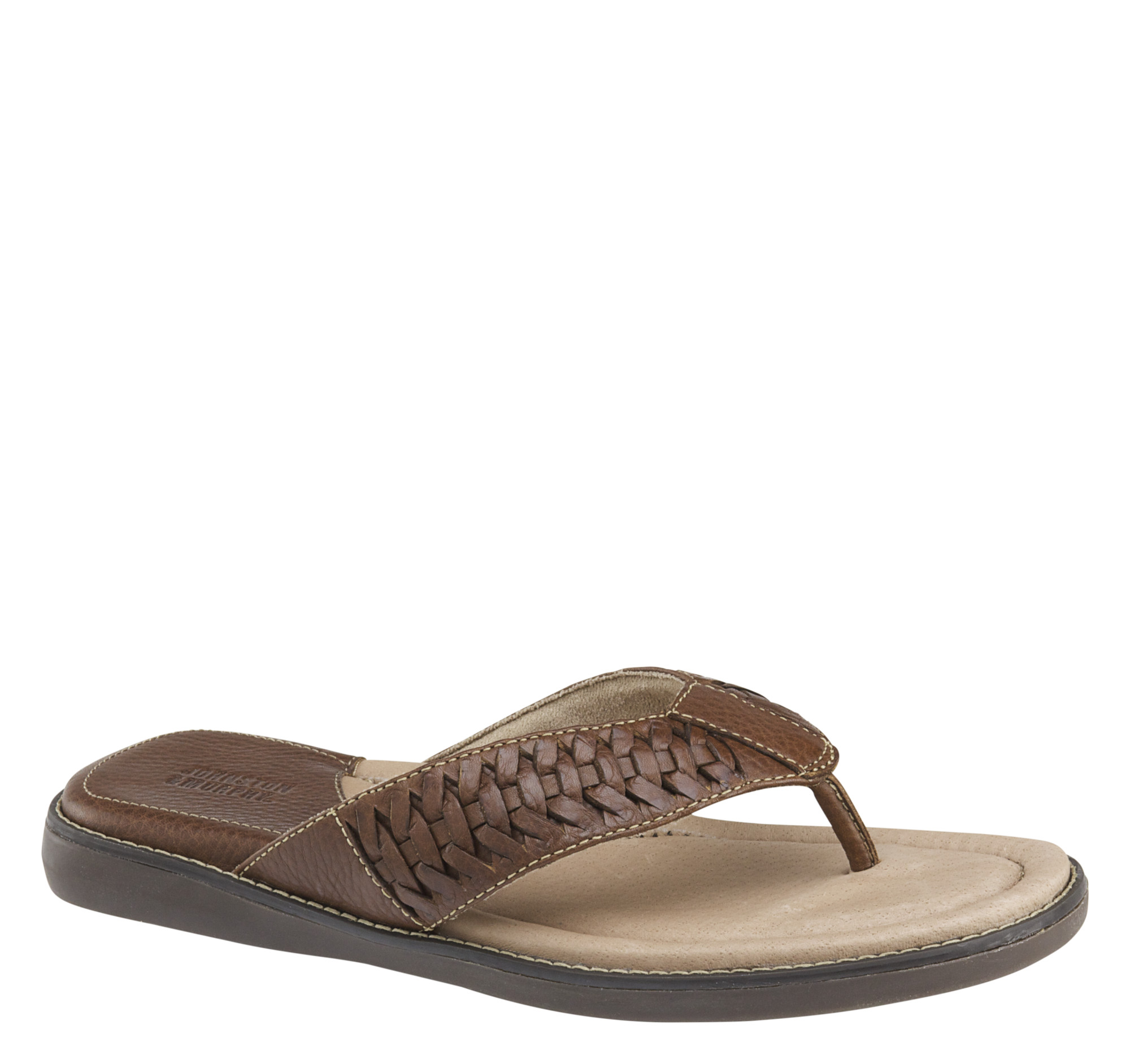 Johnston & Murphy Men's Gaddis Leather Thong Sandals