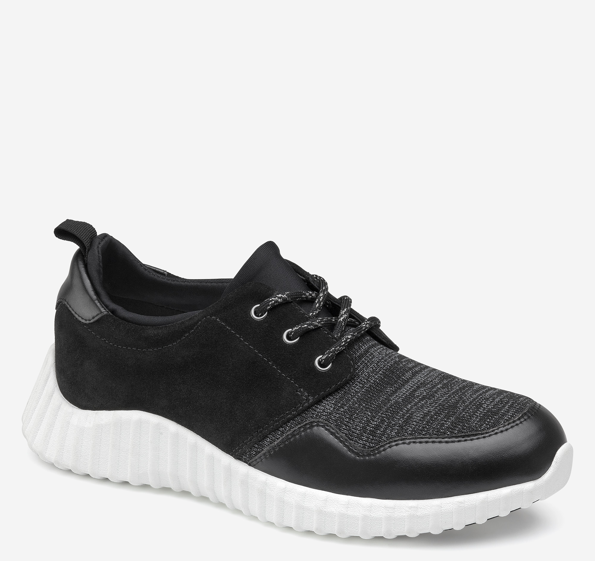 Johnston & Murphy Women's XC4 Kirsten Shoe - Black Waterproof Knit/Suede