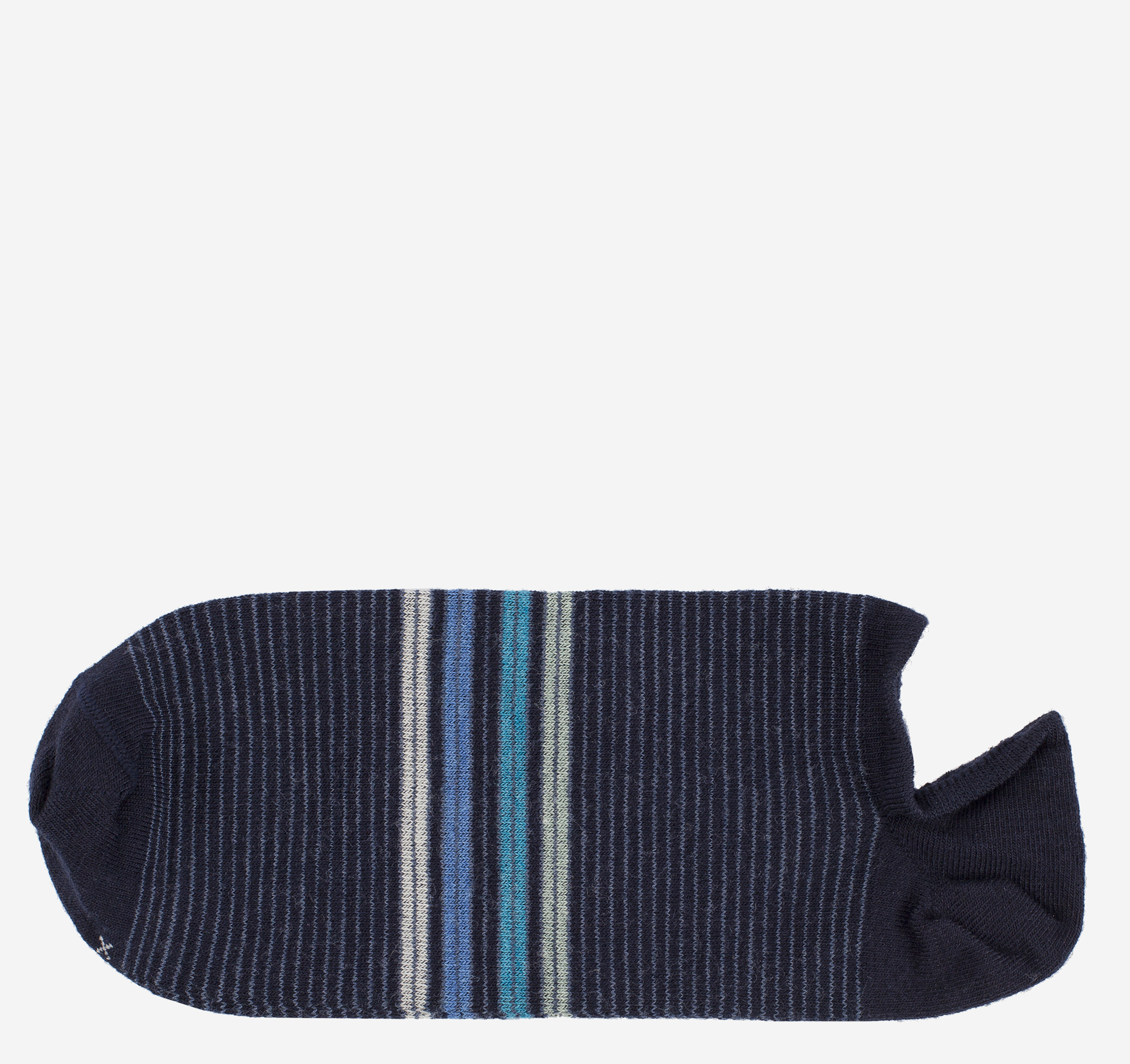 Image of Johnston & Murphy Striped Ankle Sock