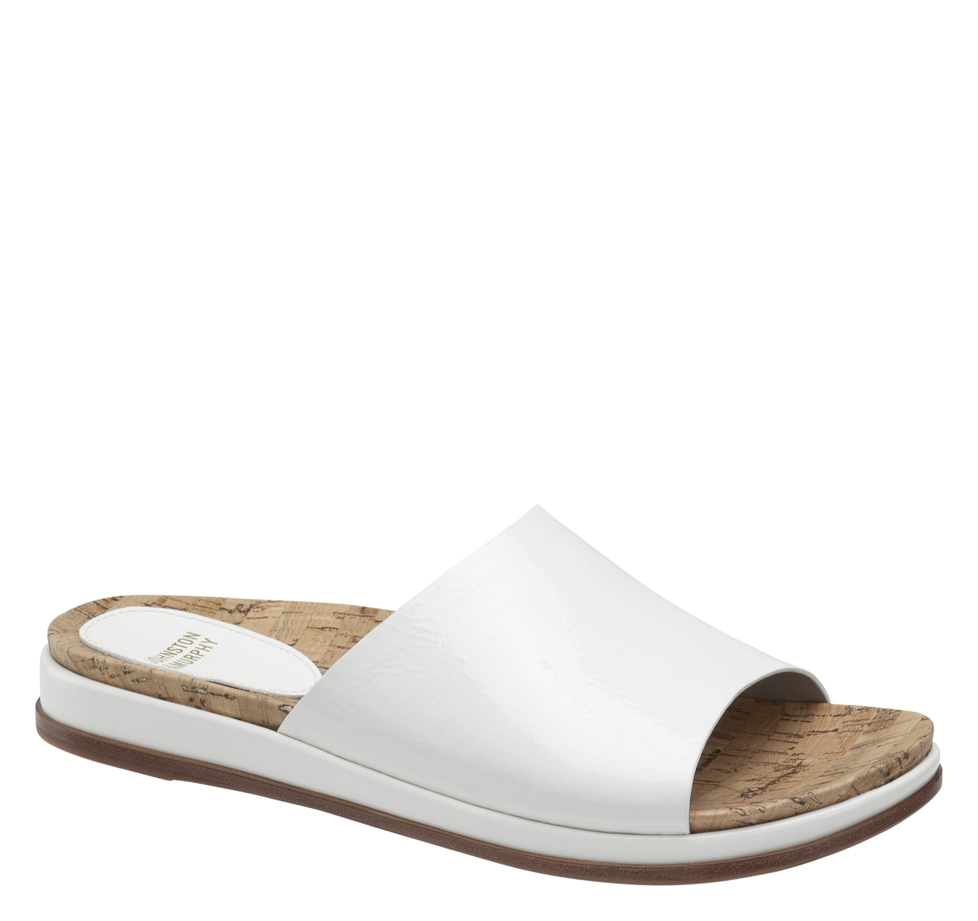 Johnston & Murphy Women's Jenny - White Crinkle Patent