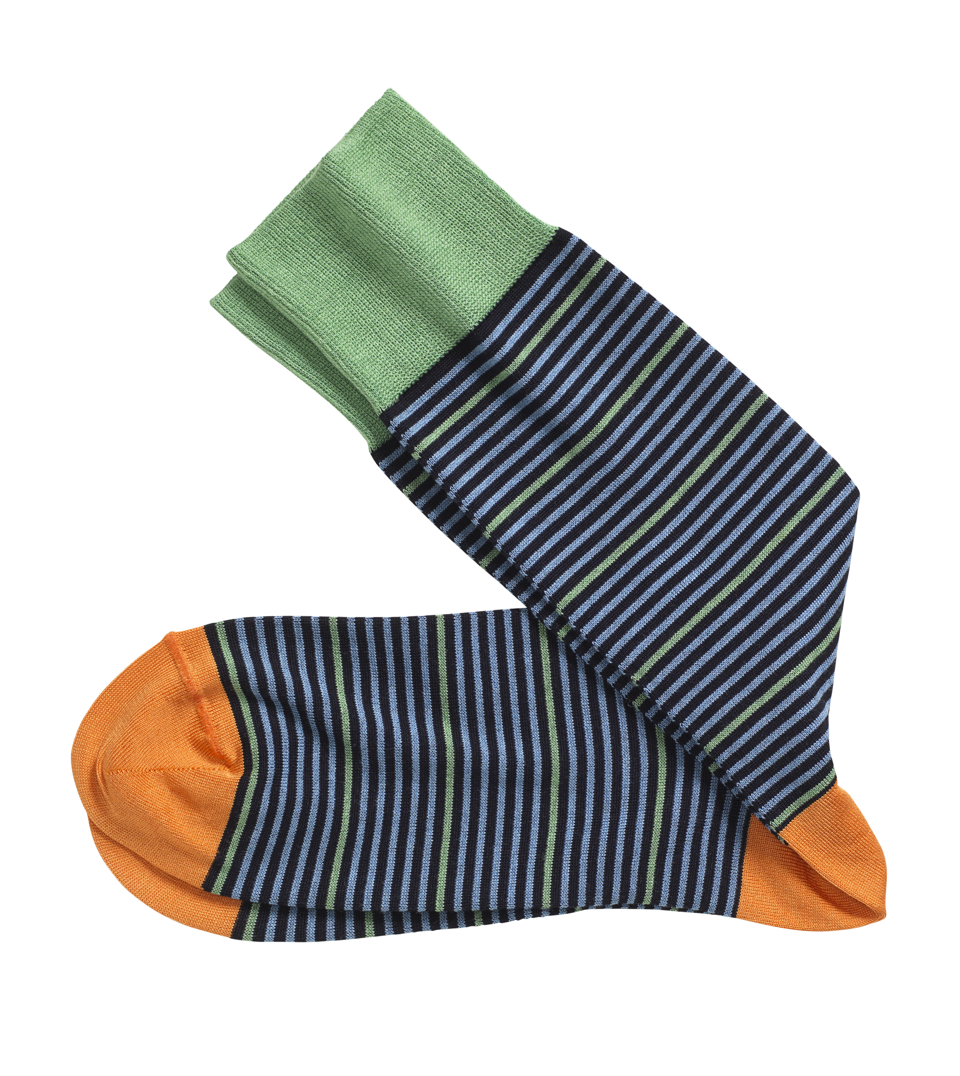 Johnston & Murphy Block Stripe Socks