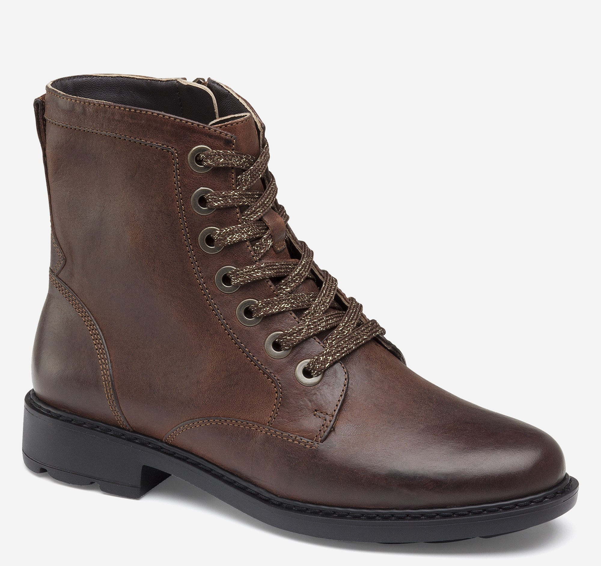 Johnston & Murphy Women's Gracie Shoe - Cognac Waxy Sheepskin