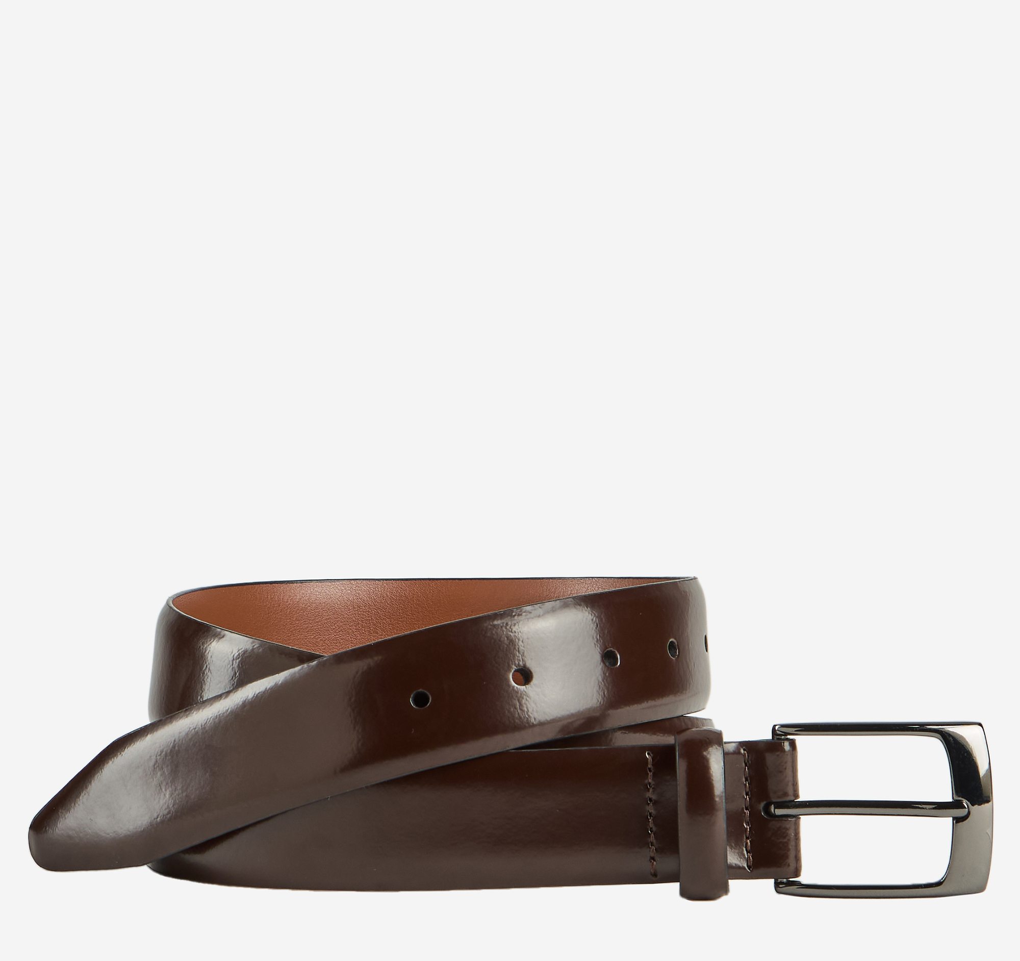 Johnston & Murphy Men's Upton Dress Leather Belt - Mahogany - Size 38