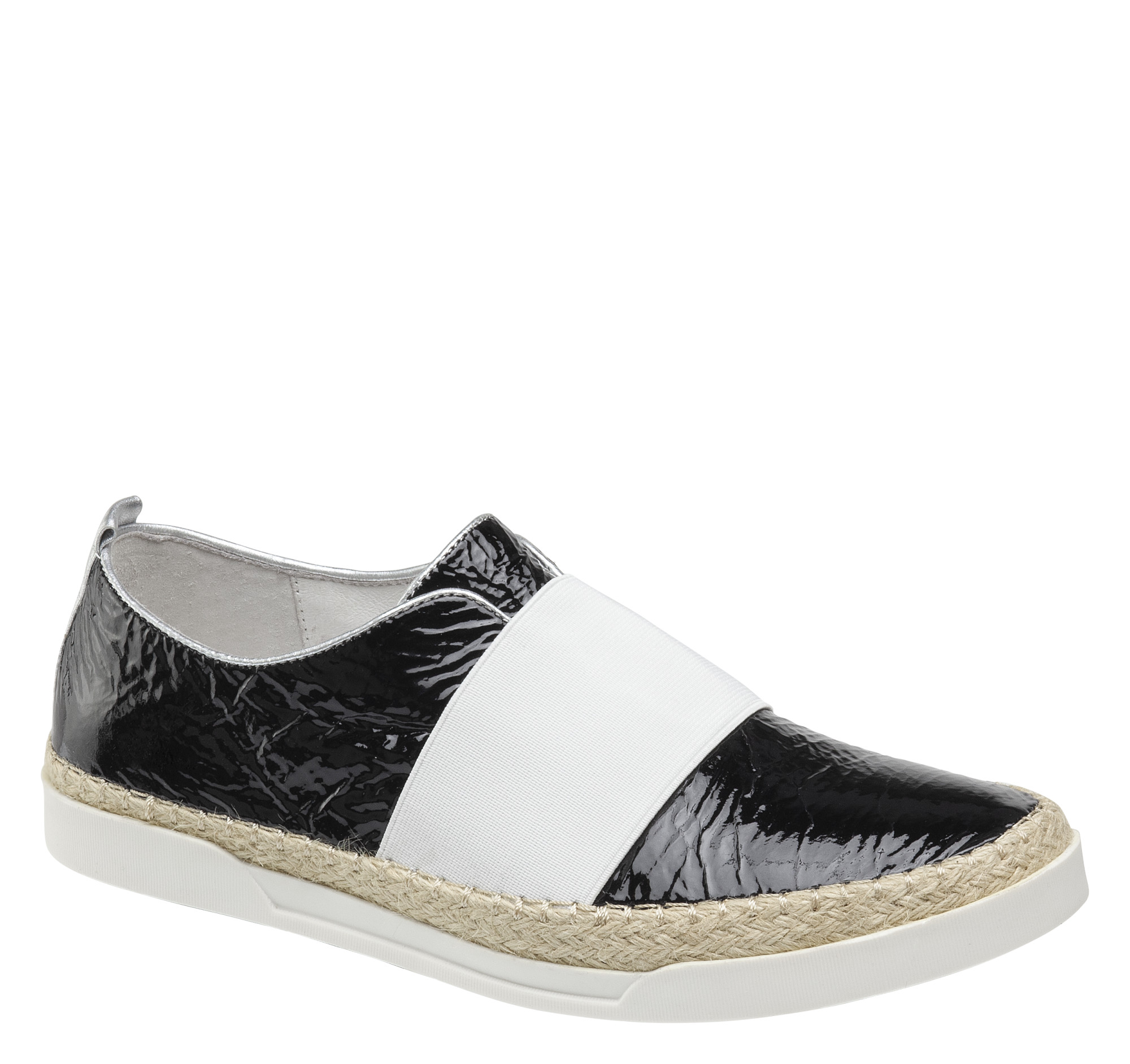 Johnston & Murphy Women's Victoria - Black Italian Crinkle Patent