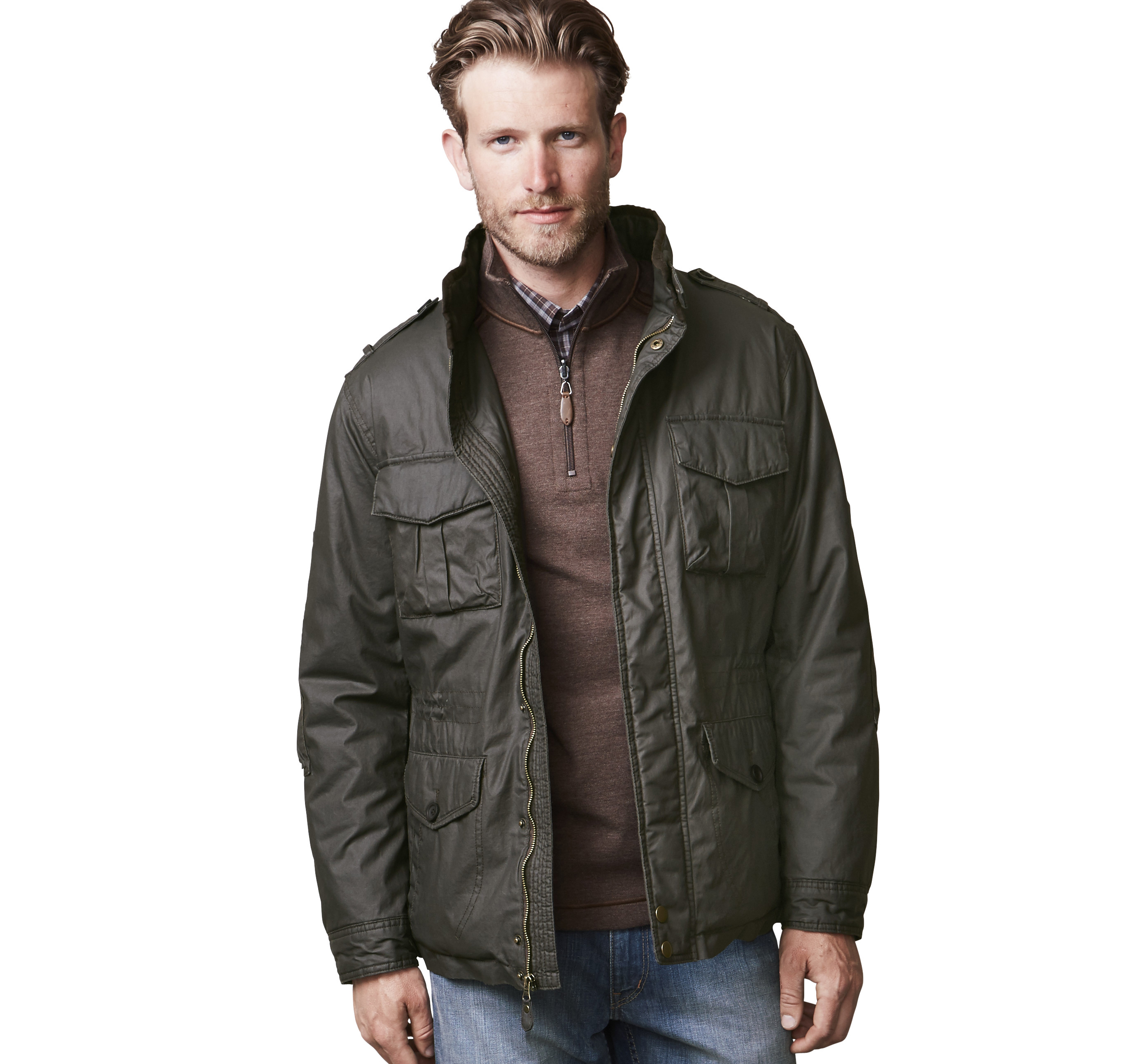 Waxed-Cotton Field Jacket image number null