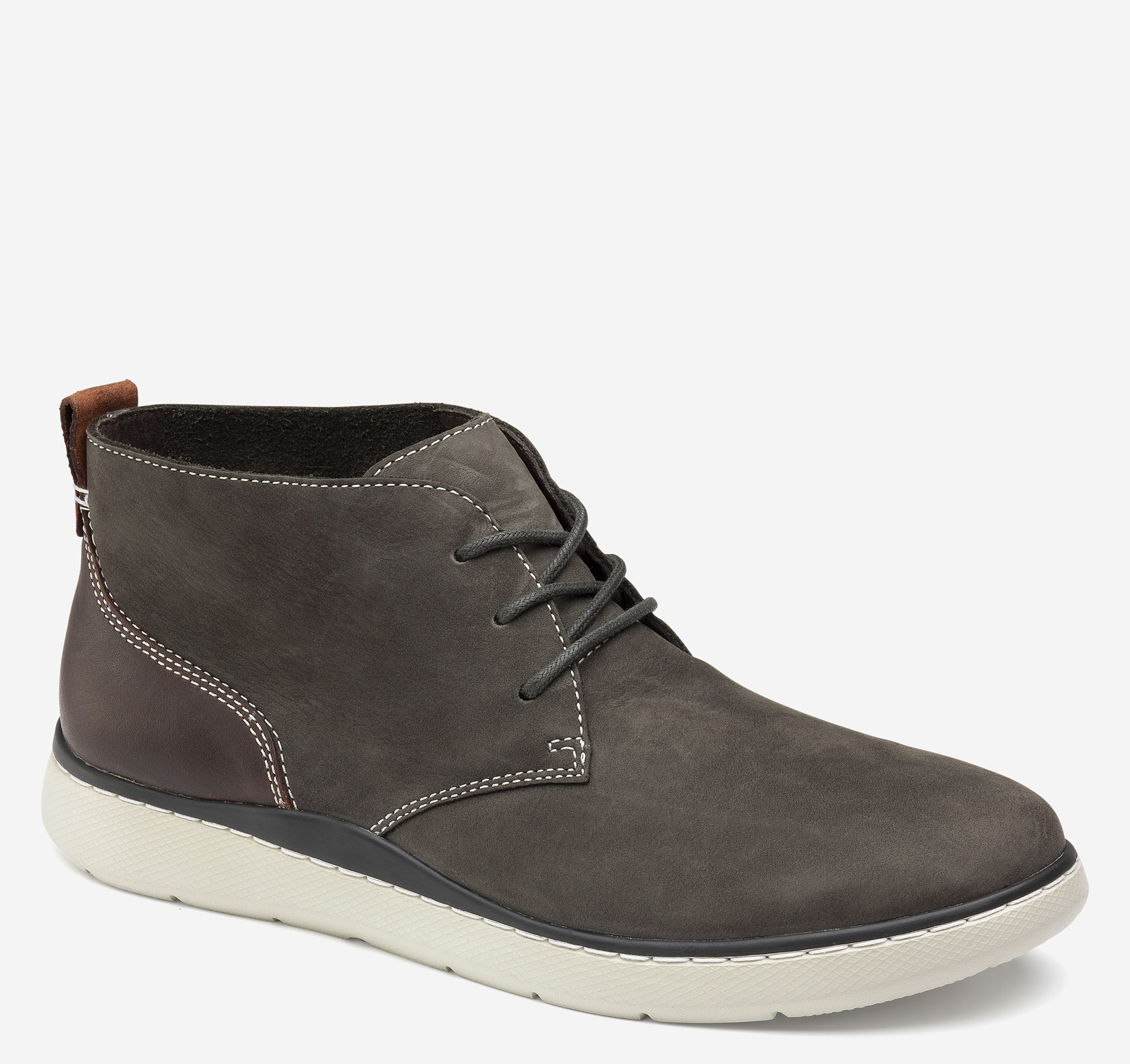 Johnston & Murphy Men's Farley Chukka Shoe - Charcoal Oiled Nubuck