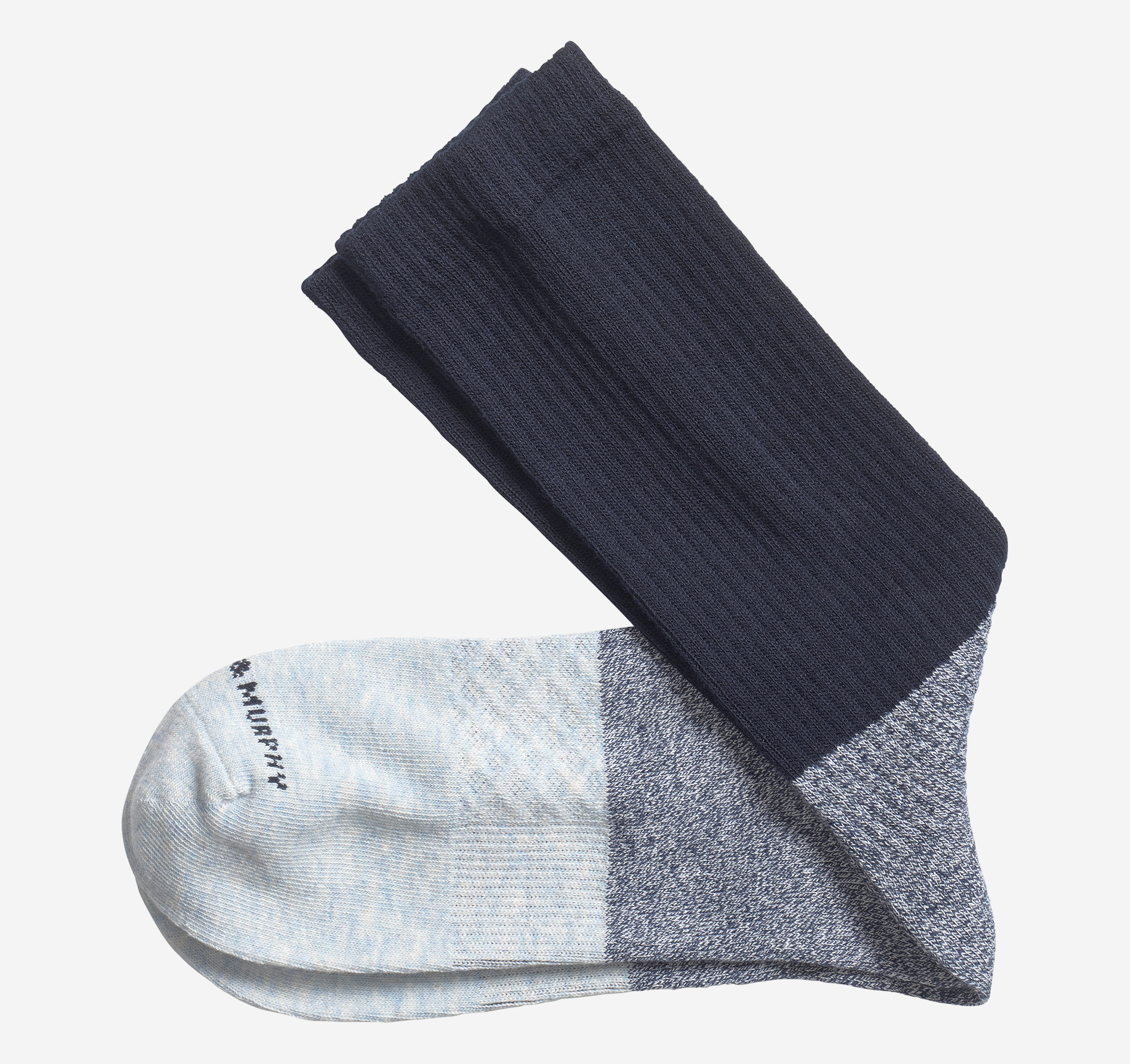 Image of Johnston & Murphy Colorblock Boot Socks