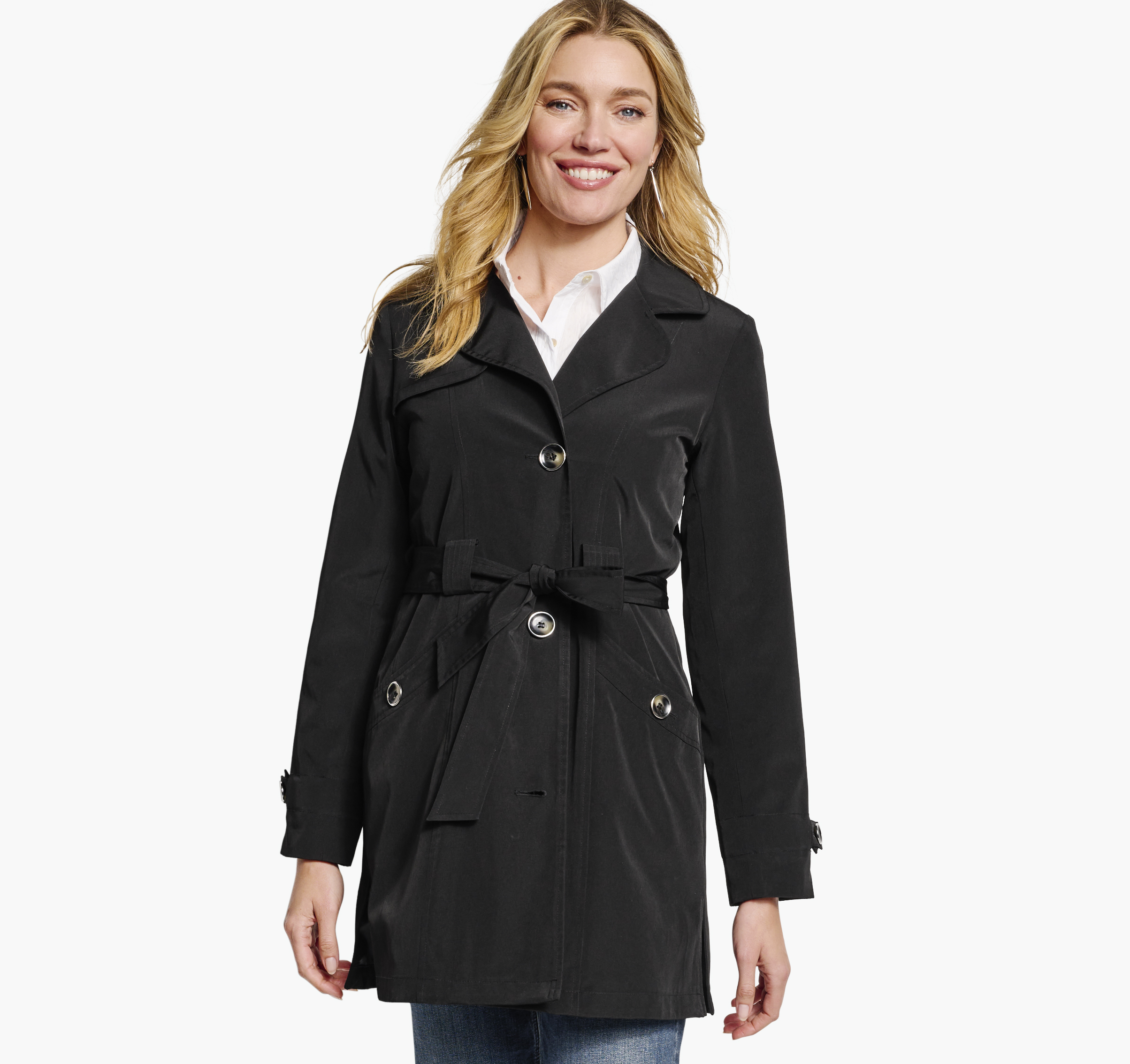 Belted Trench Coat image number null