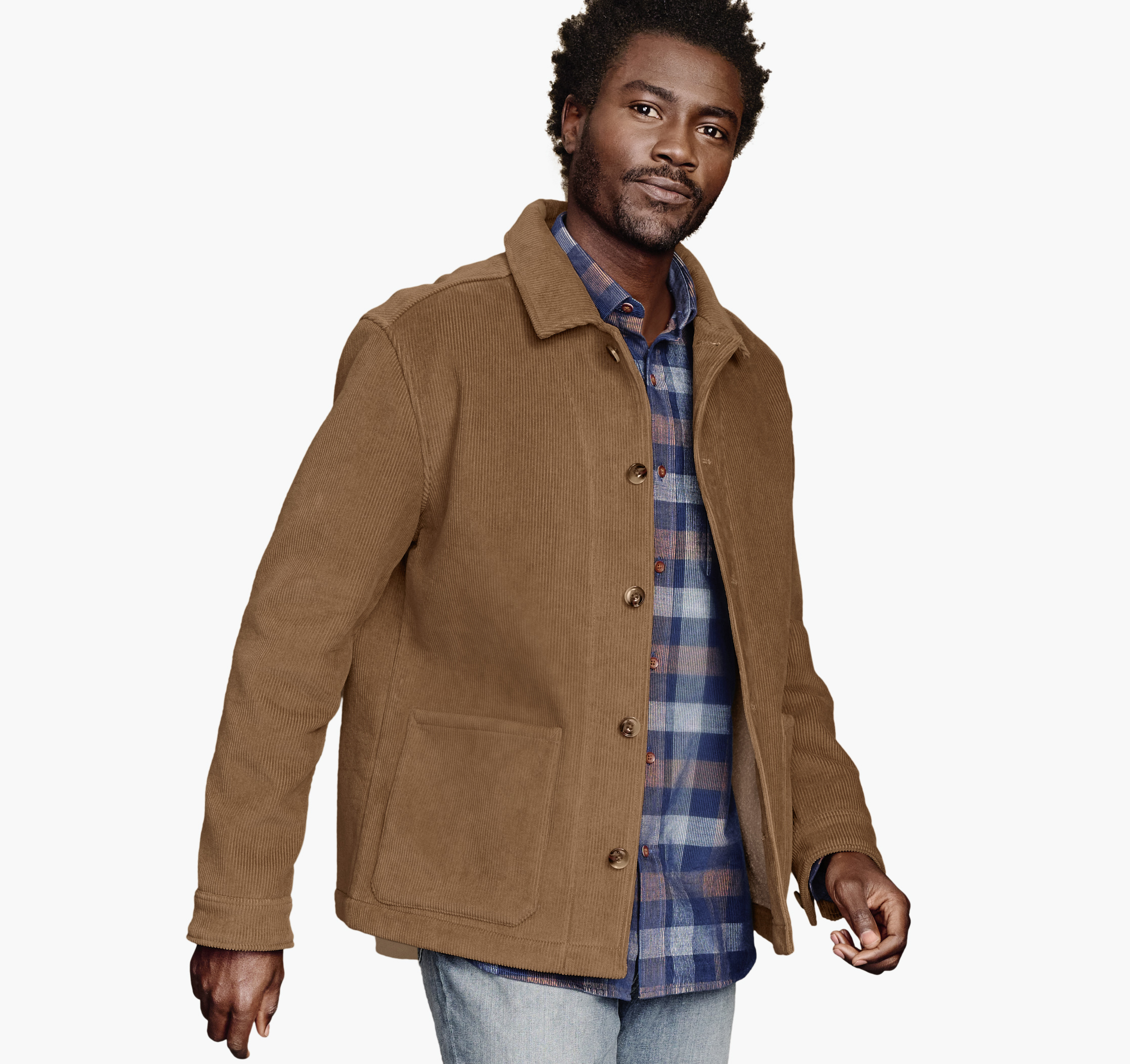 Sherpa-Lined Corduroy Jacket image number null