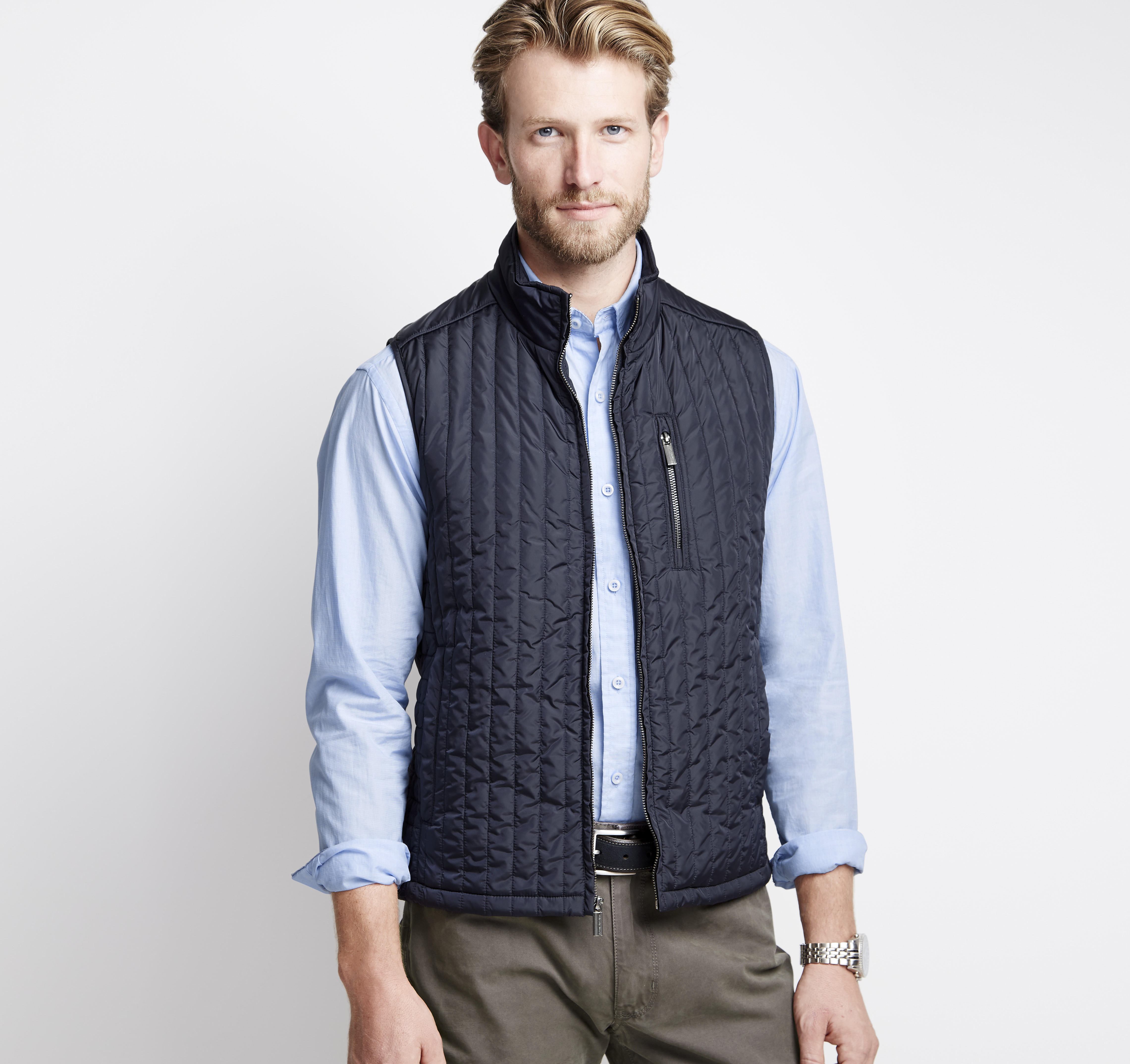 Mini Square Quilted Vest | Johnston & Murphy