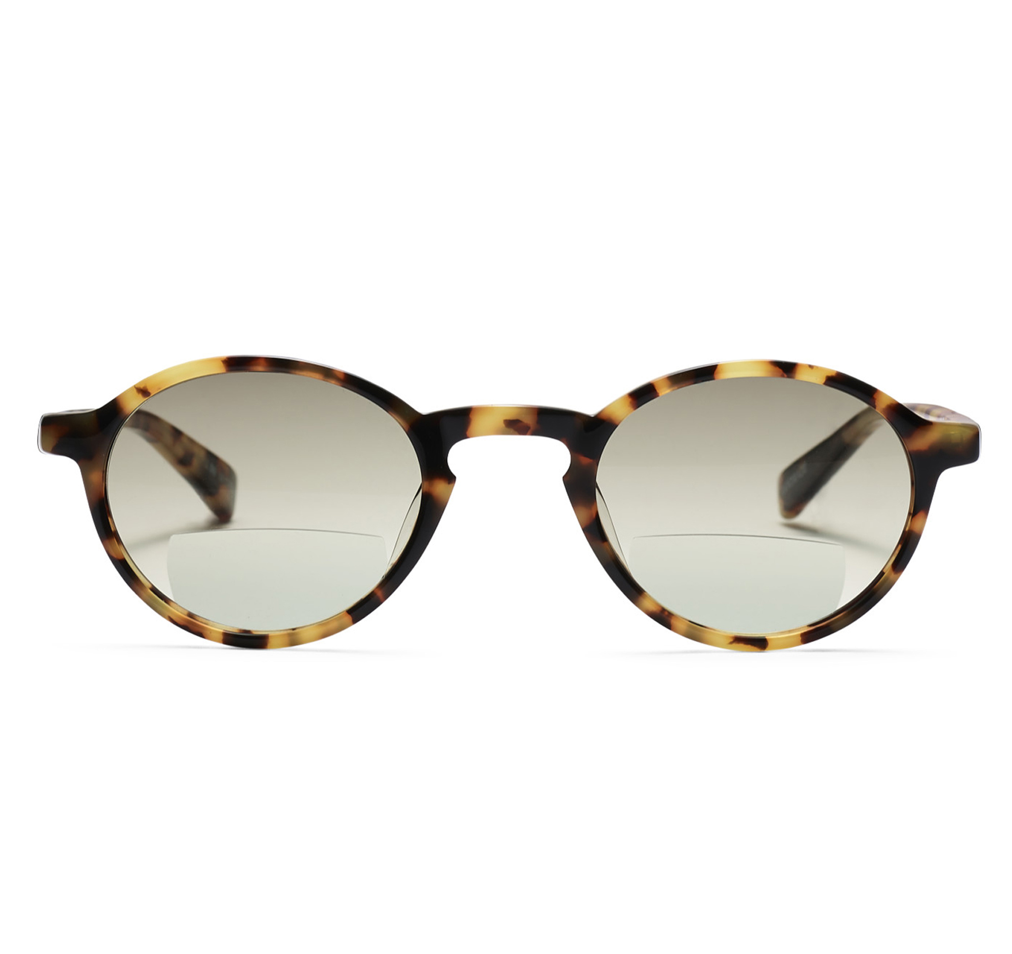 Image of Johnston & Murphy Tortoise Round Sunglasses