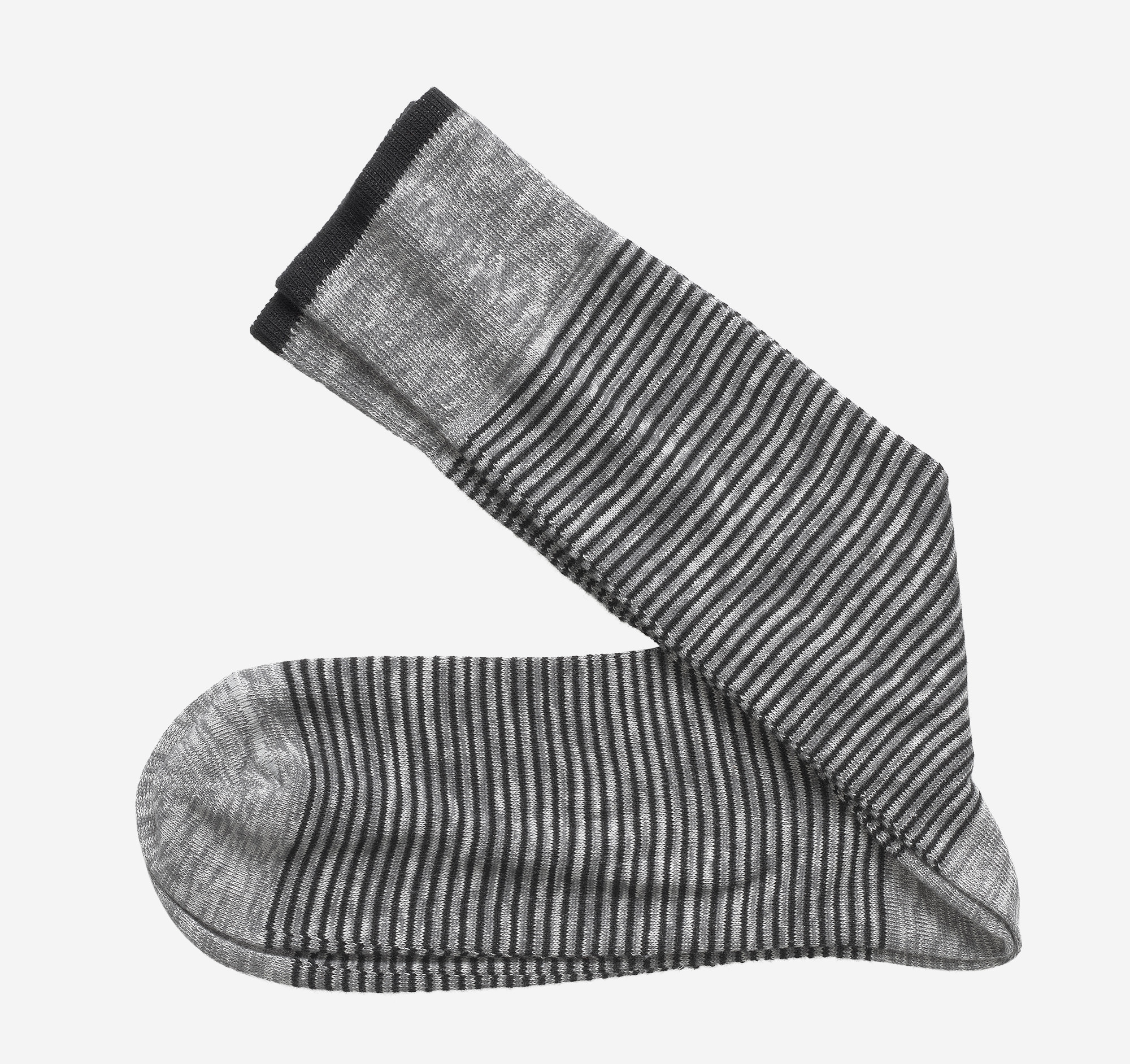 Image of Johnston & Murphy Space-Dyed Mini Stripe Socks
