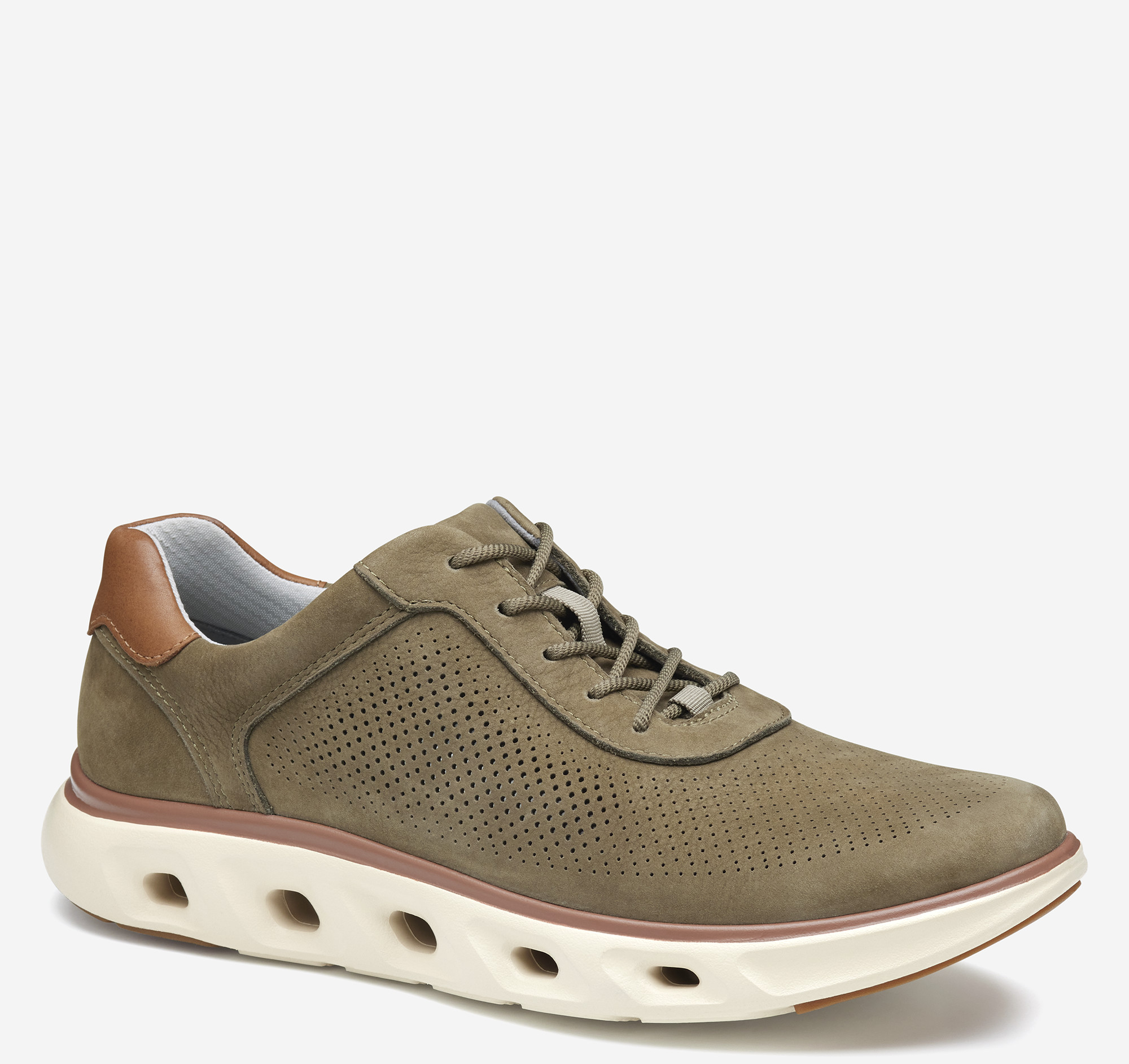 Johnston & Murphy Men's Reactivate U-Throat - Taupe Nubuck - Size 9.5 - M