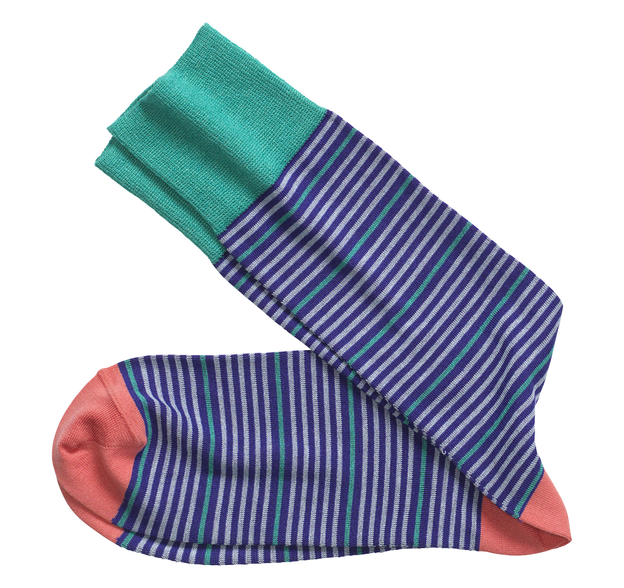 Johnston & Murphy Block Stripe Socks