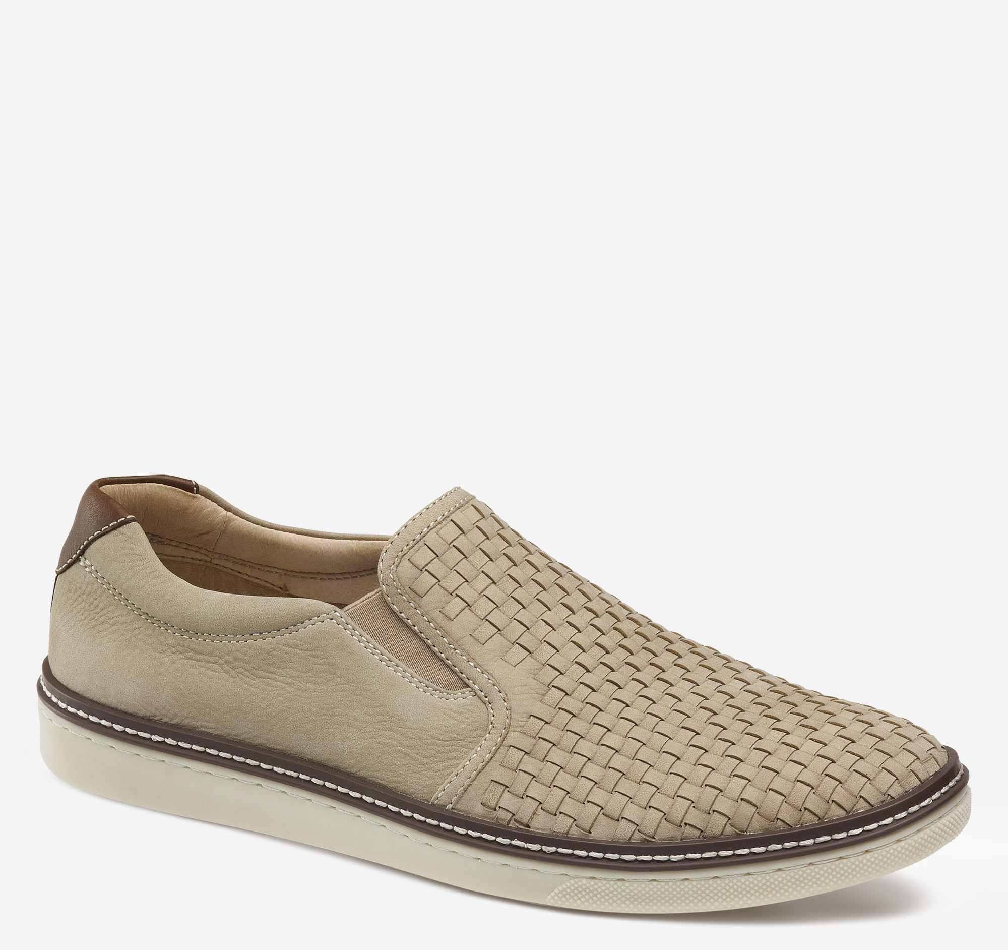 johnston and murphy mcguffey woven slip on