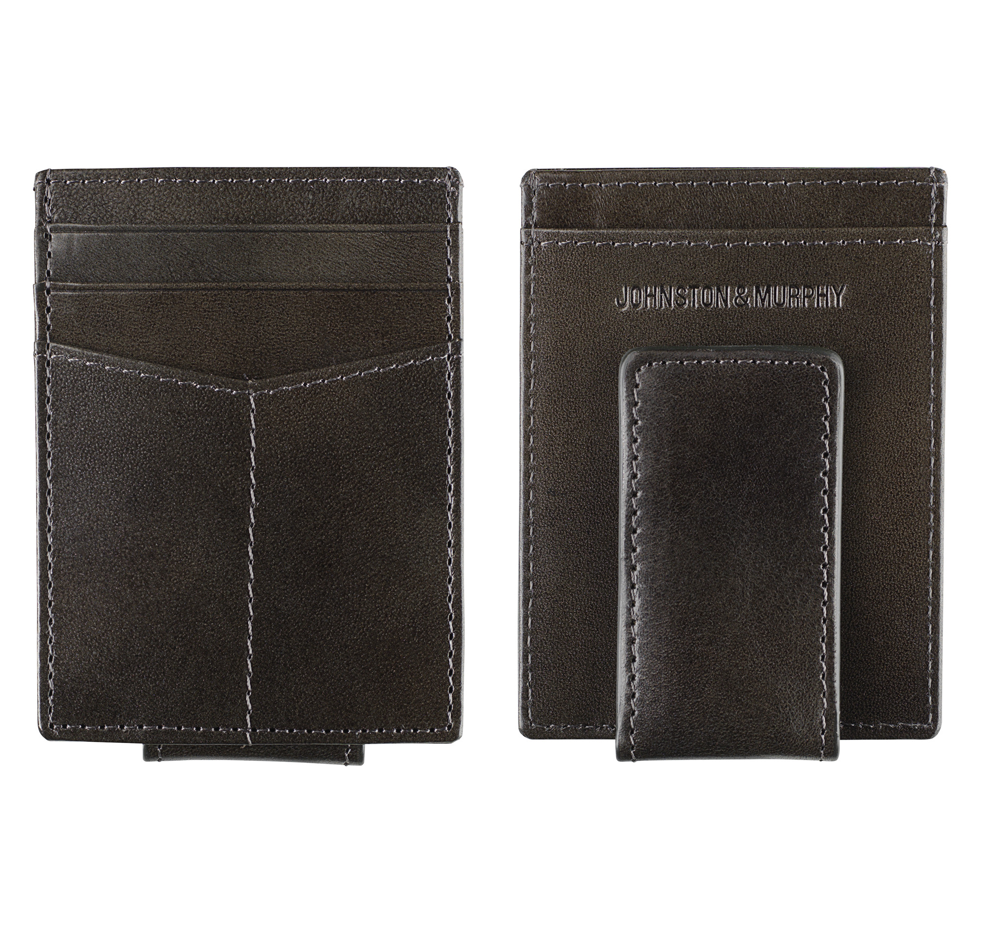 Johnston & Murphy Italian Leather Front Pocket Wallet