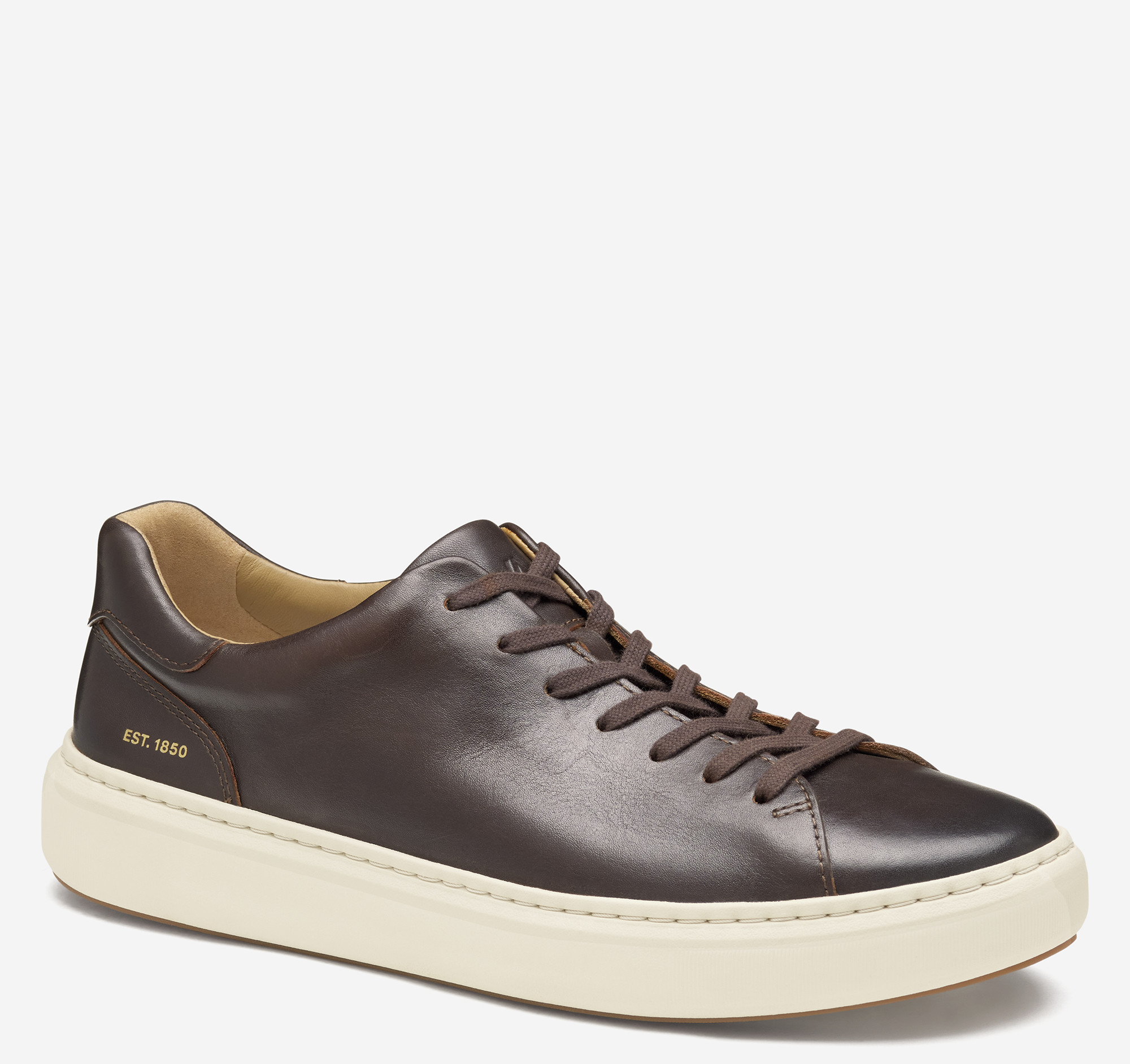 Johnston & Murphy Men's Anders Lace-To-Toe - Mahogany Full Grain Leather - Size 13 - M