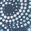 Navy Dotted Swirl