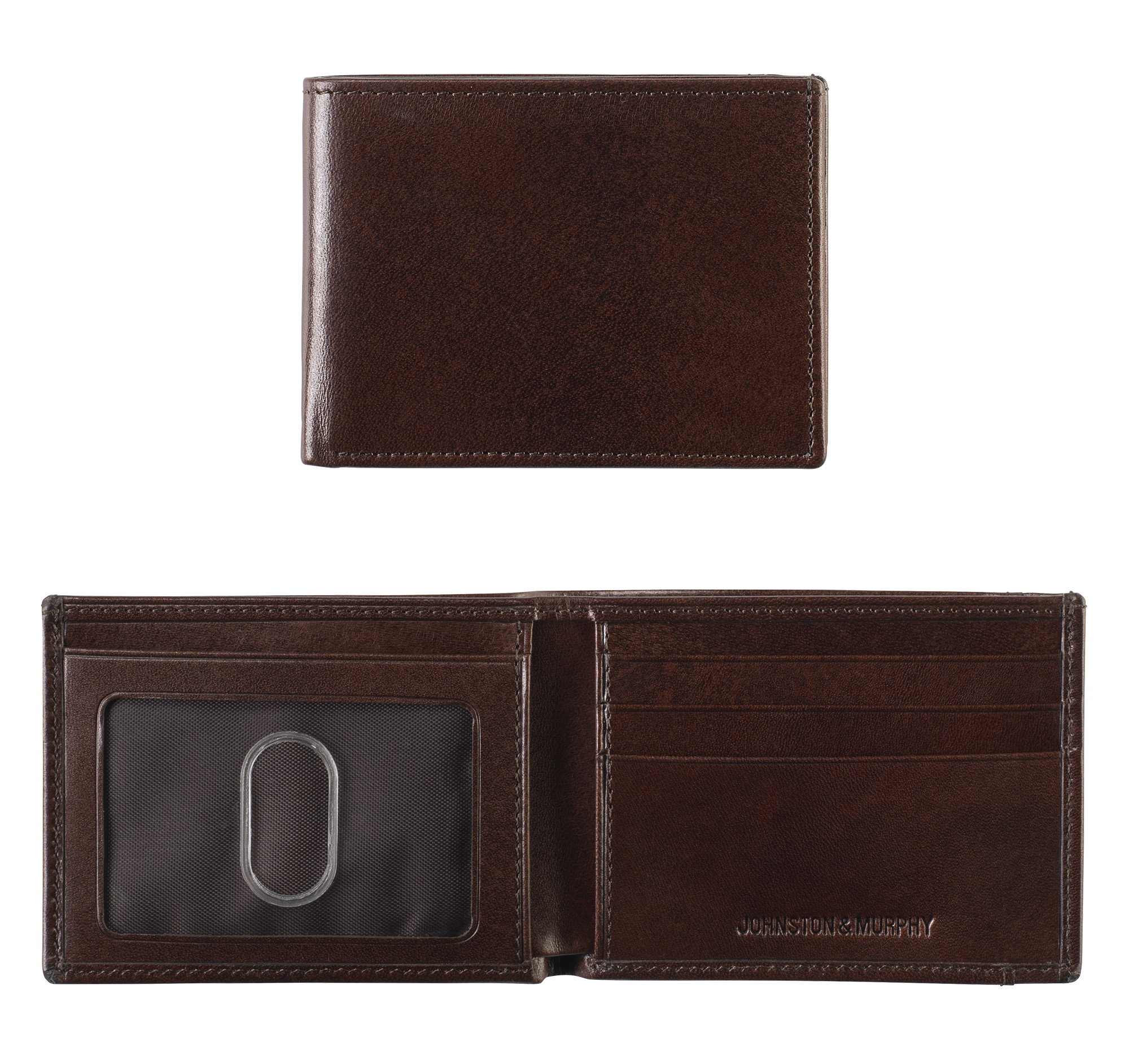 Image of Johnston & Murphy Italian Leather Super Slim Wallet