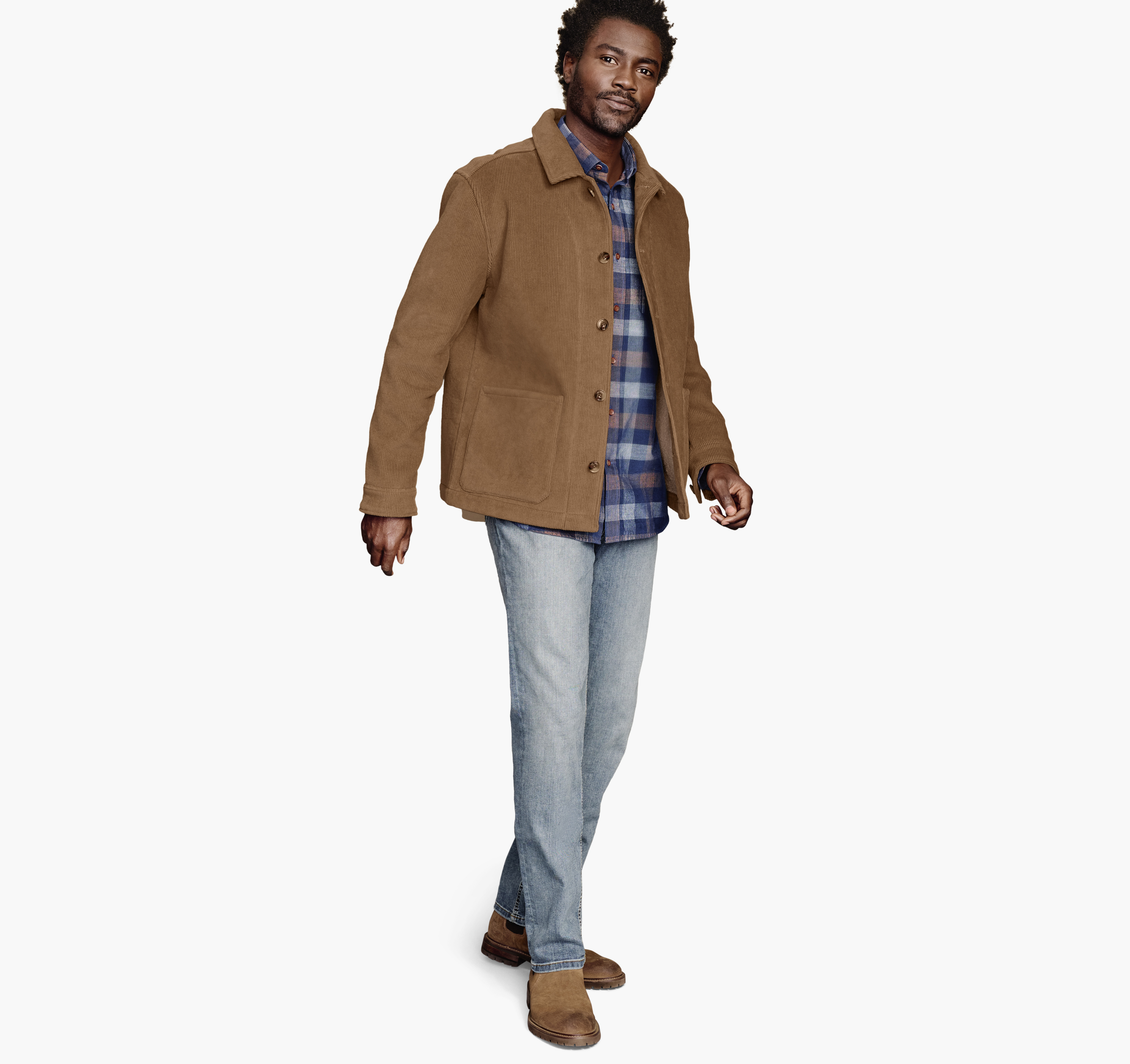 Sherpa-Lined Corduroy Jacket image number null