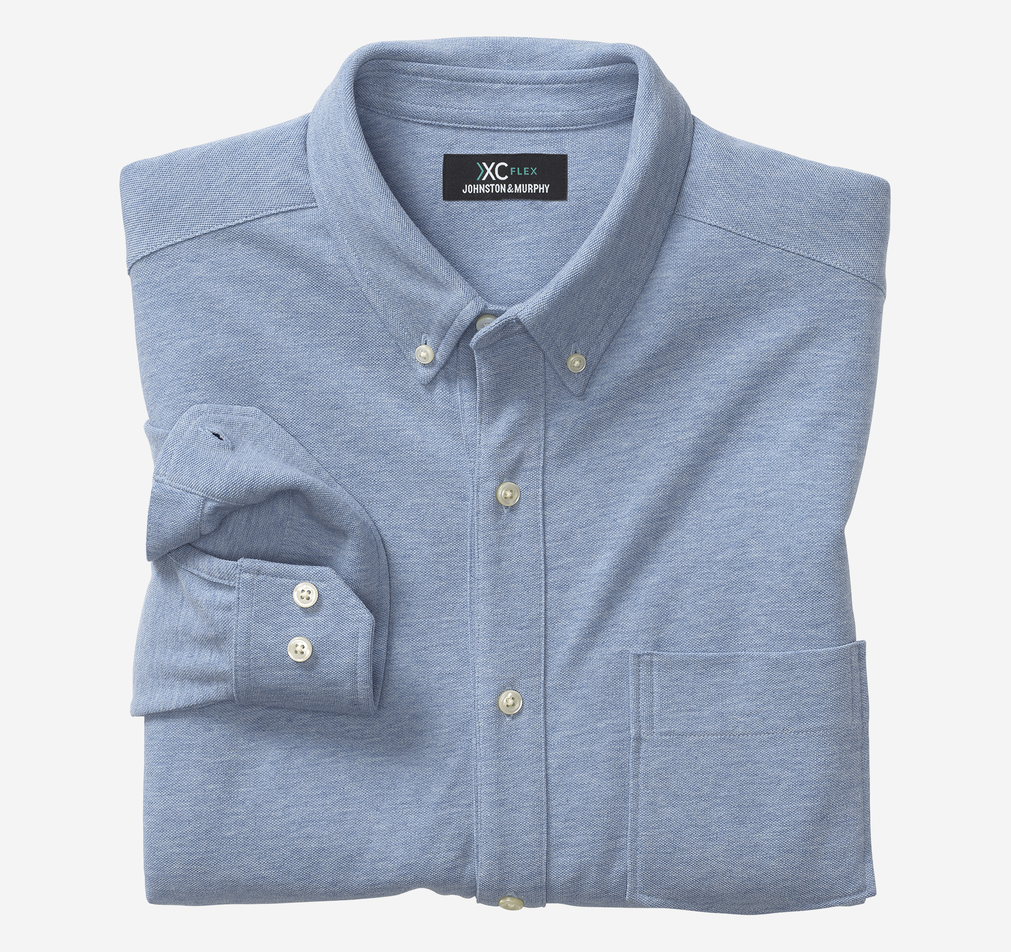 XC Flex® Birdseye Long-Sleeve Knit Shirt image number null