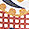 Orange Checkered Paisley