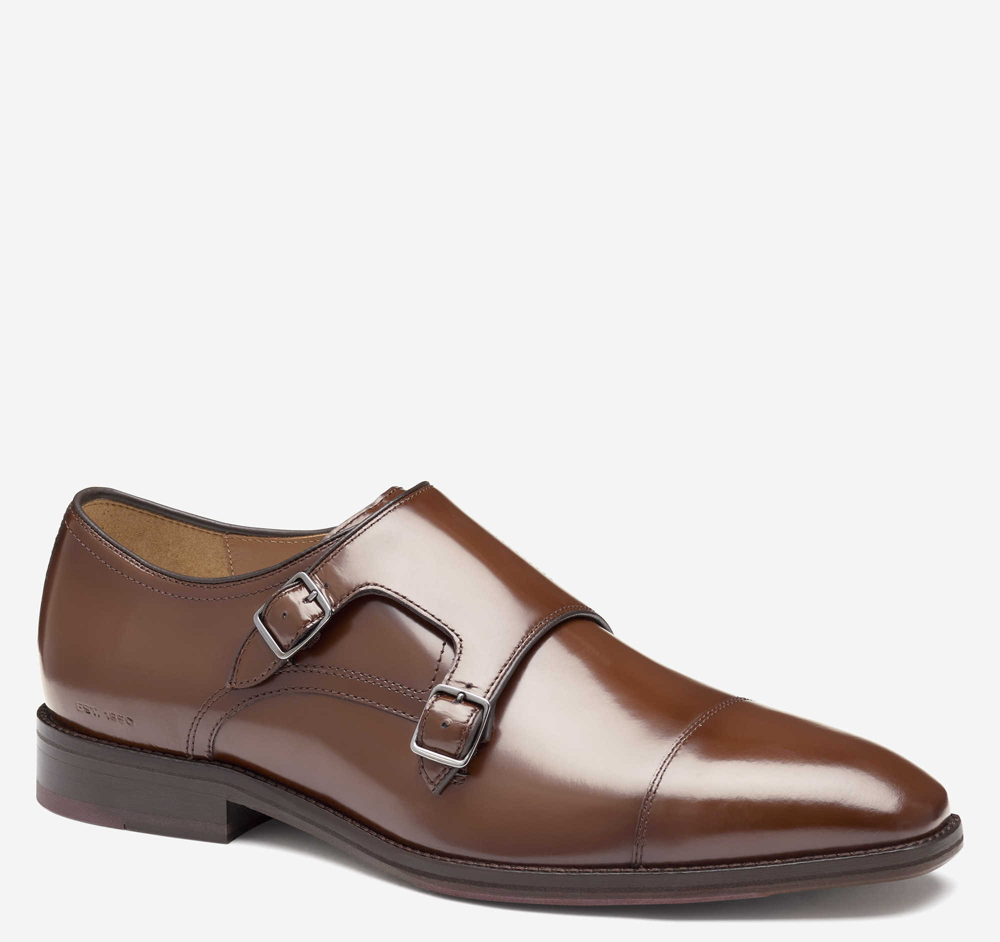 Men's Sullivan Double-Buckle Cap Toe in Brown Italian