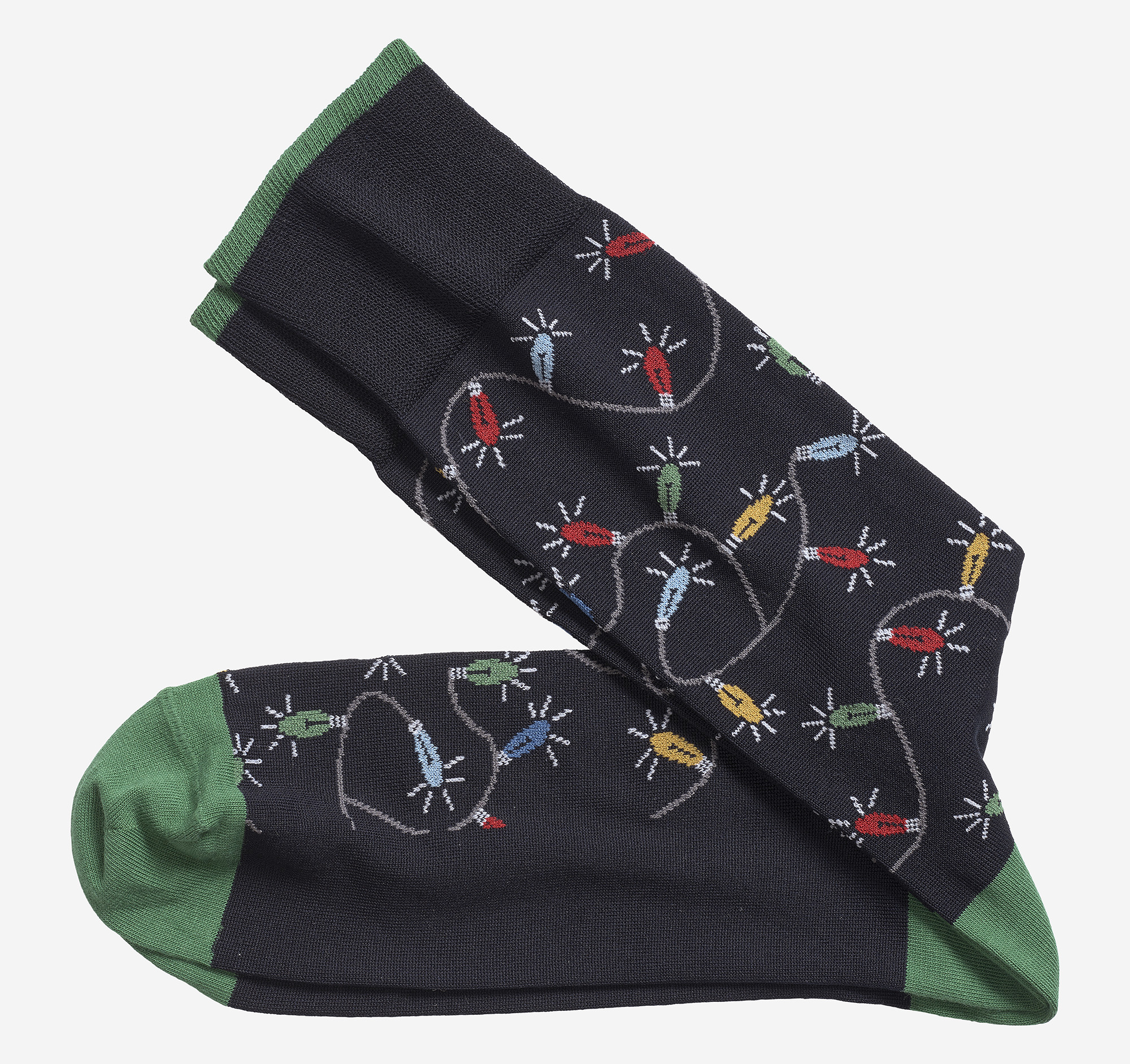 Image of Johnston & Murphy Christmas Lights Socks