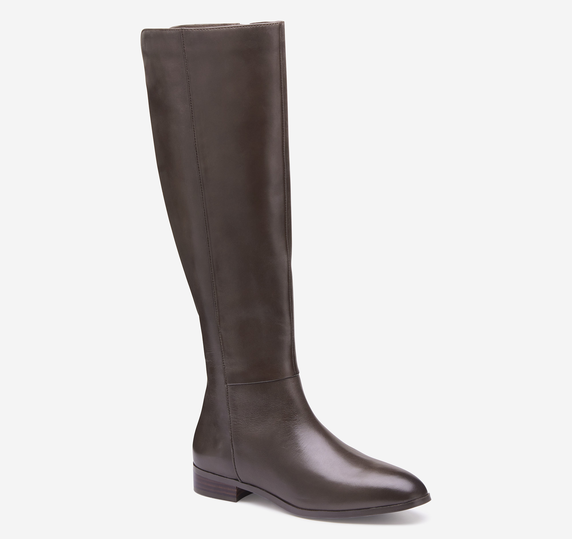 Women's Tinsley Riding Boot in Dark Brown Calfskin | Johnston & Murphy