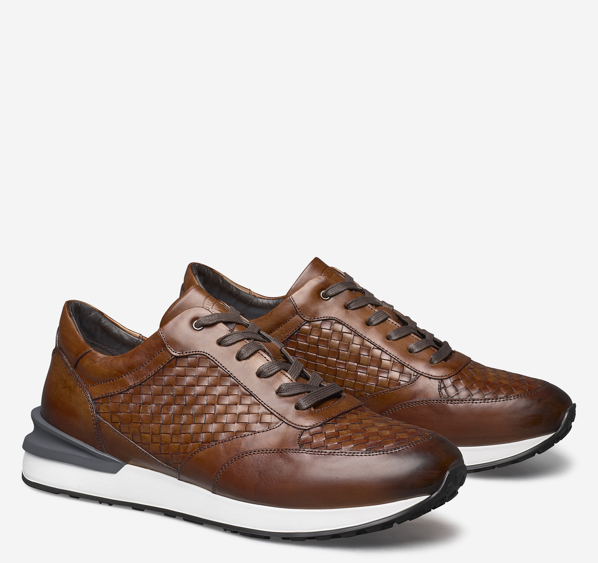 Image of Johnston & Murphy Briggs Woven Lace-Up