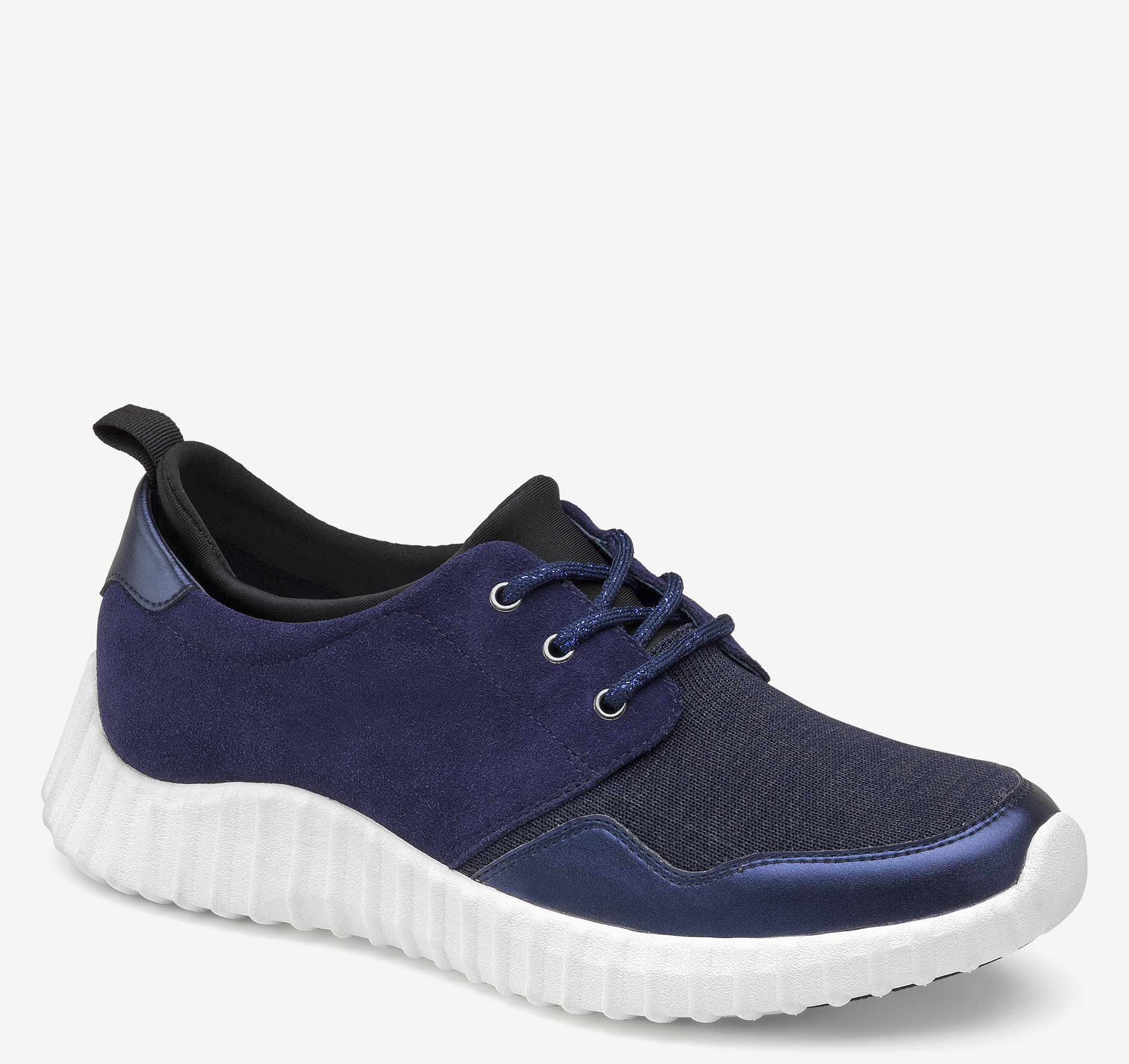 Johnston & Murphy Women's XC4 Kirsten Shoe - Navy Waterproof Knit/Suede