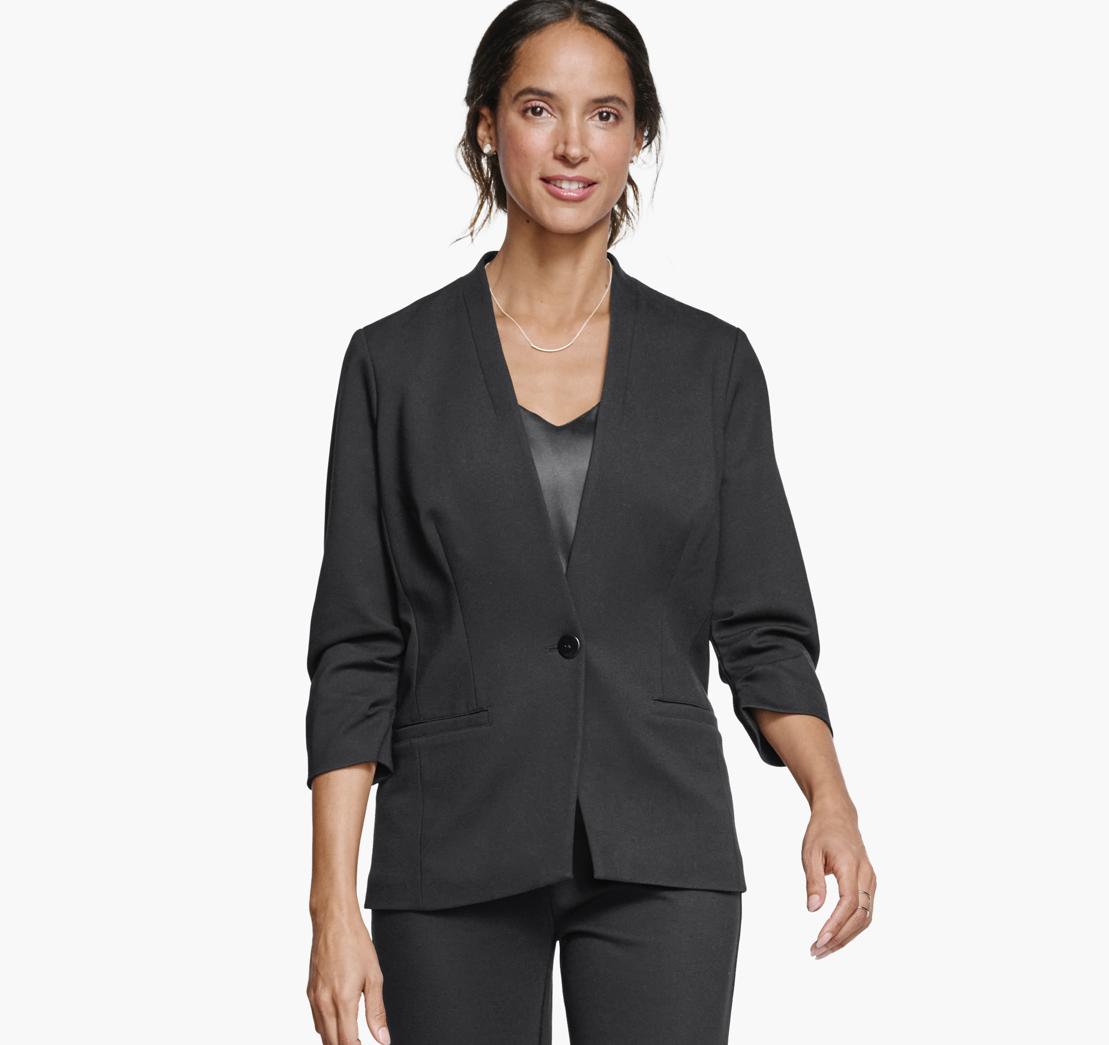 Johnston & Murphy Women's XC Flex Knit Blazer - Black - Size XS - Regular