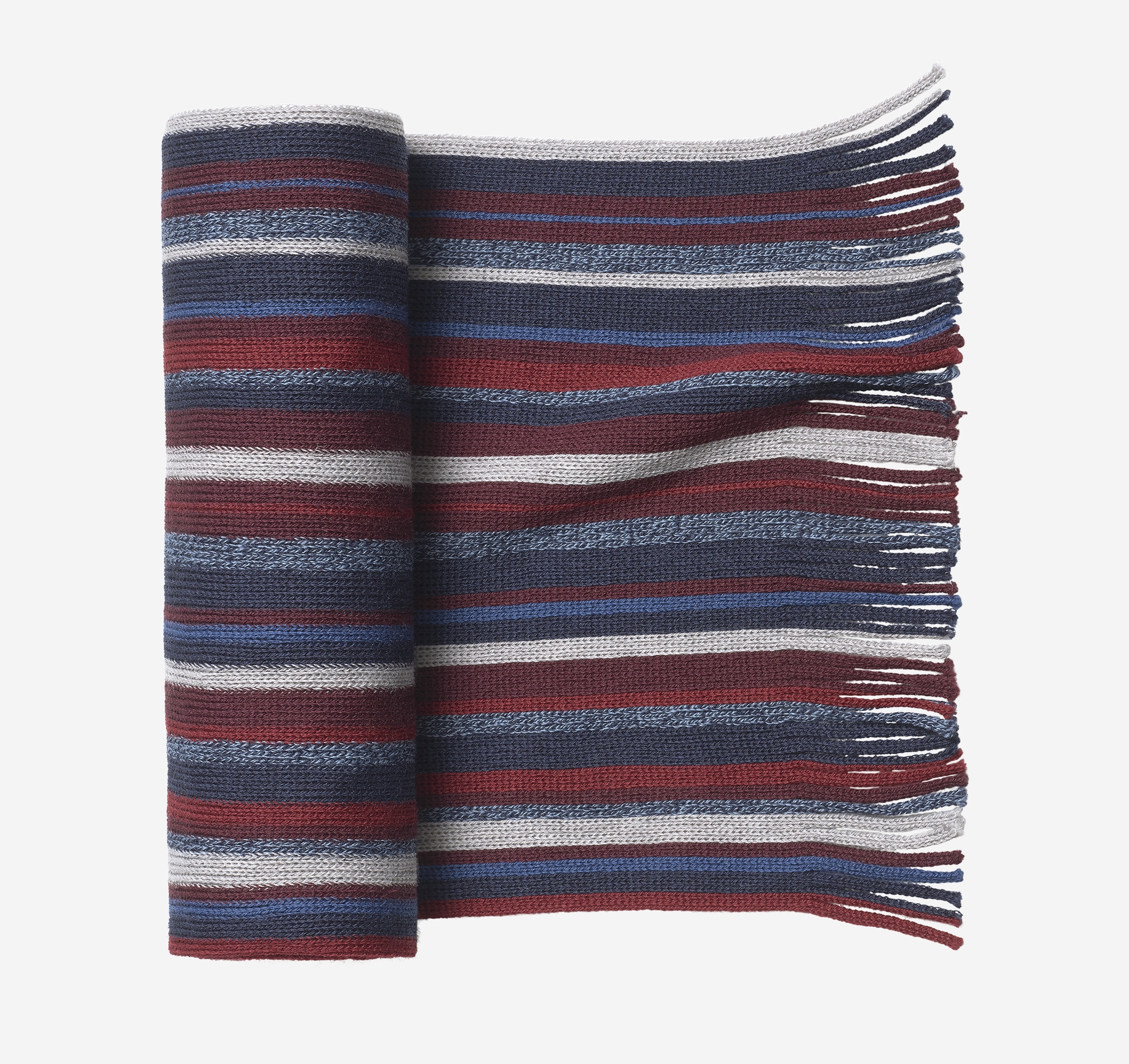 Image of Johnston & Murphy Wool Stripe Scarf