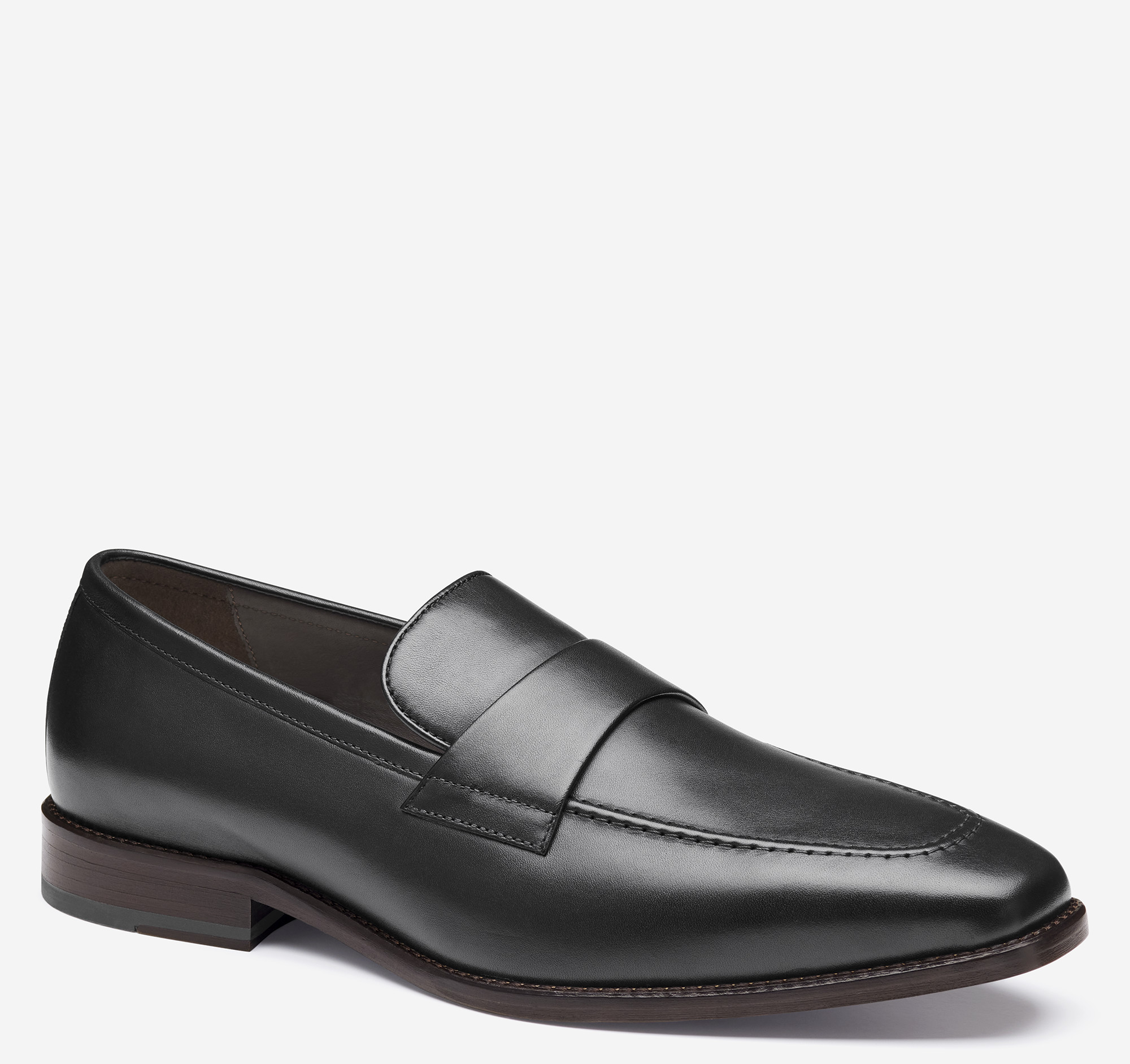 Johnston & Murphy Men's Floyd Penny Loafer - Black Full-Grain Leather - Size 11.5 - M