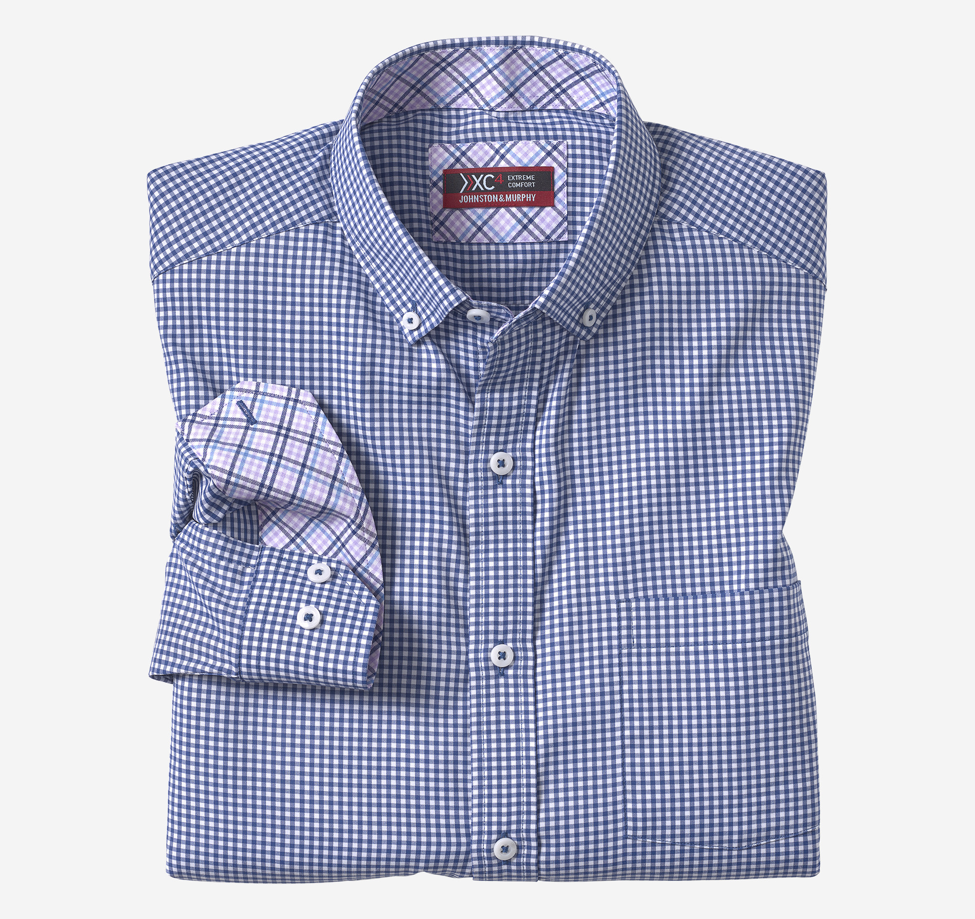 XC4® Long-Sleeve Stretch-Woven Shirt image number null