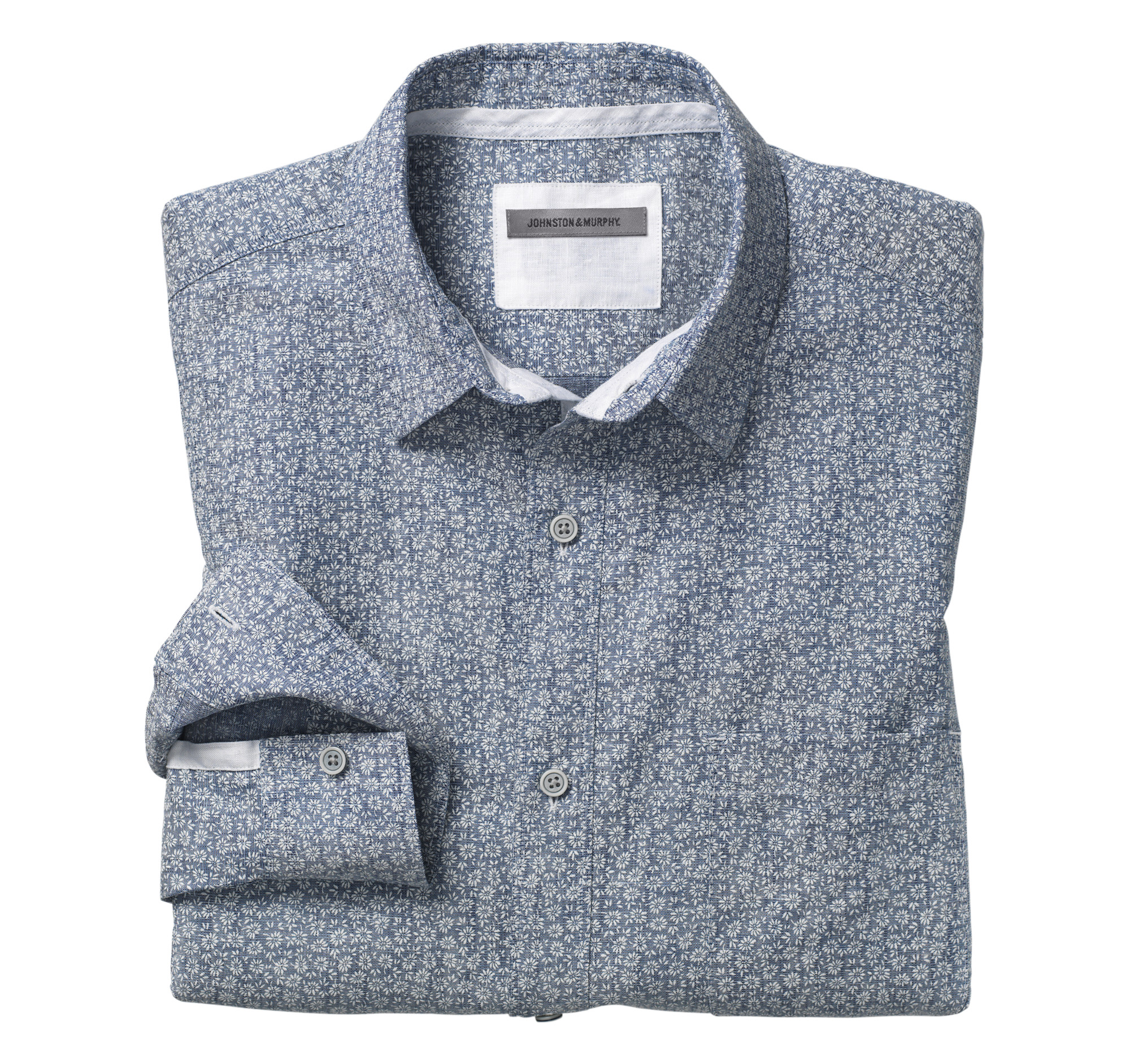 Washed Linen Shirt Johnston & Murphy