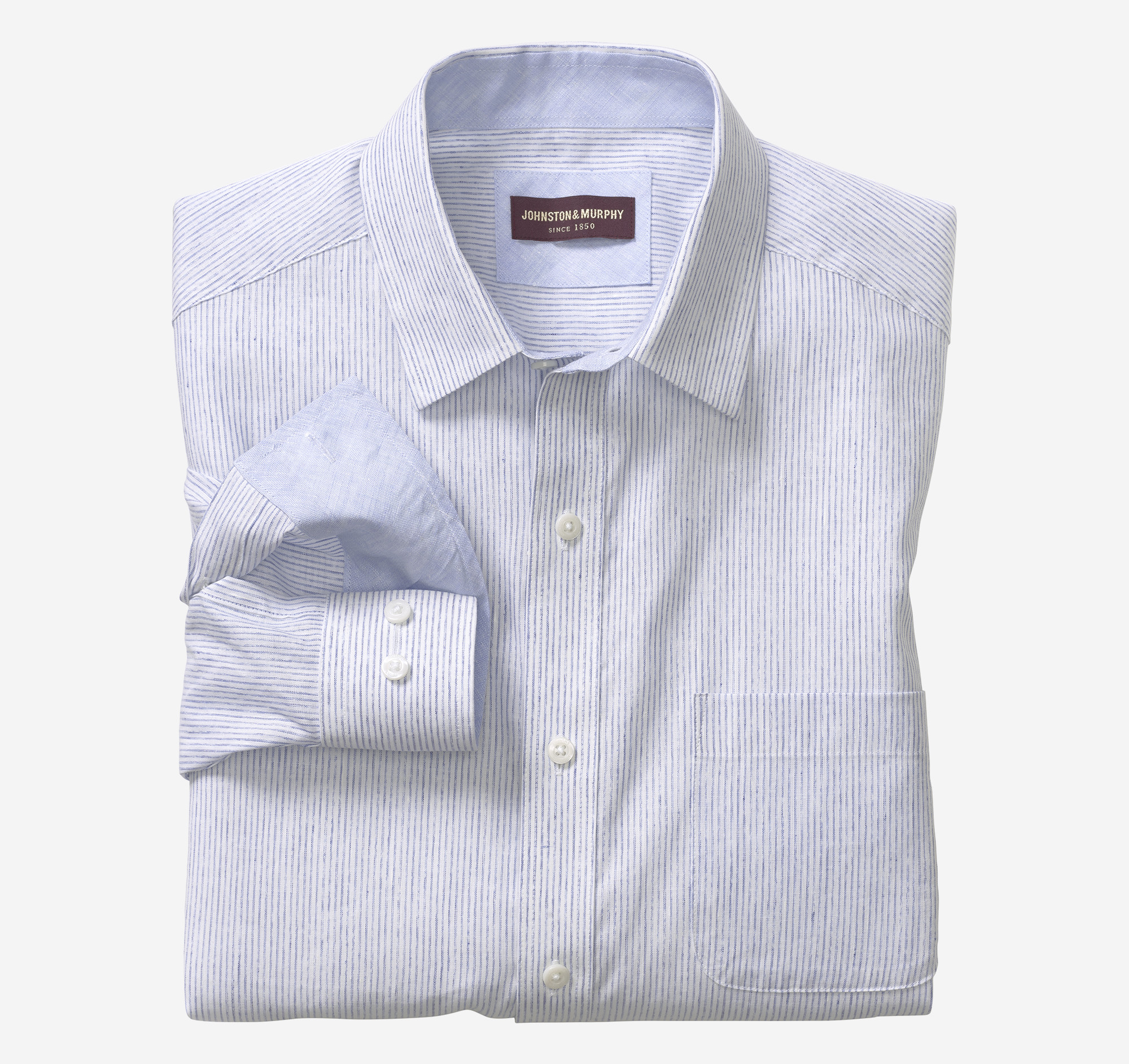 Washed Linen-Blend Shirt image number null